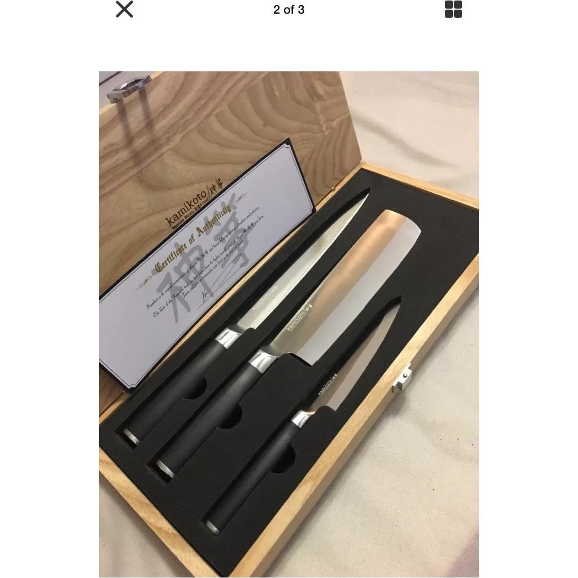 Juego de Cuchillos Kamikoto Kanpeki 3 Piezas Forjados