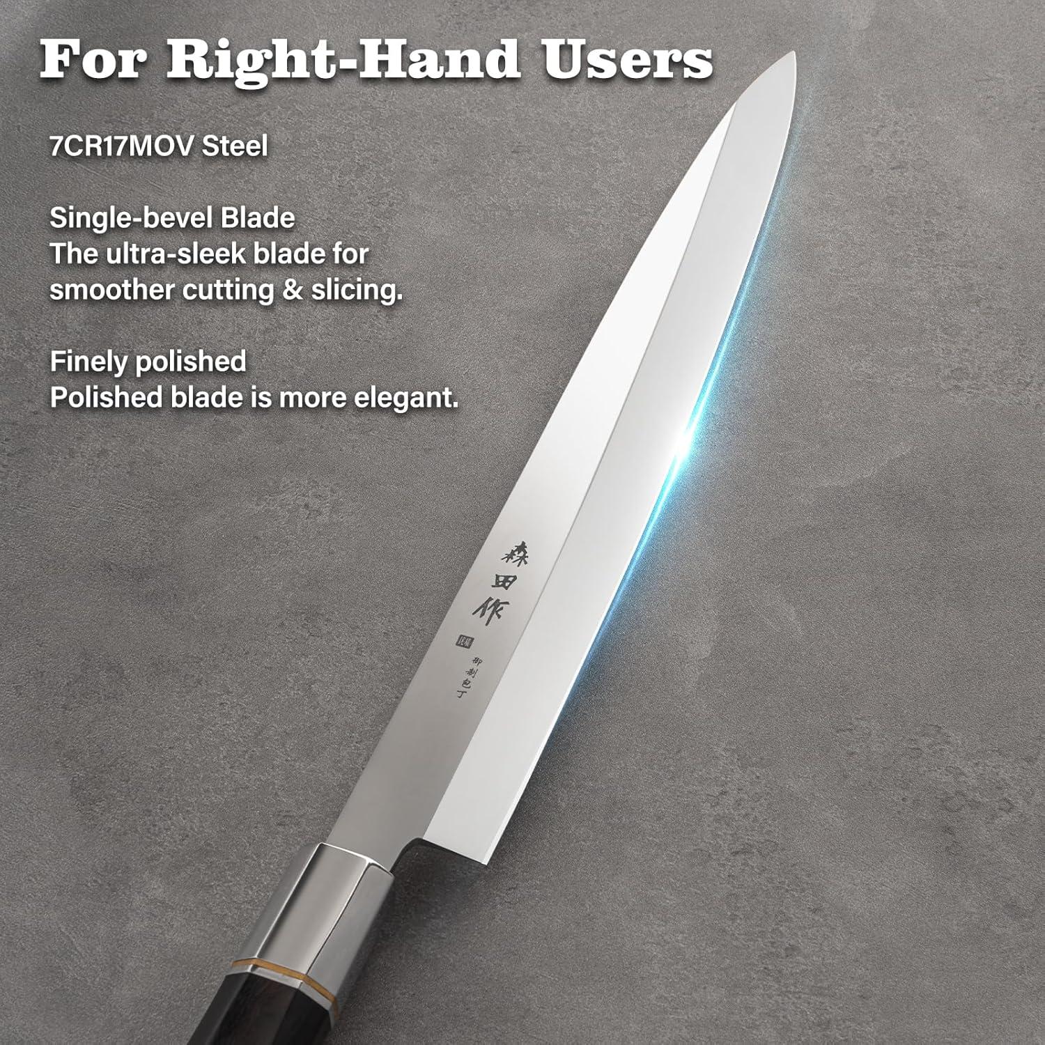 Cuchillo de Sushi Yanagiba 30cm Sumteene Acero Inoxidable