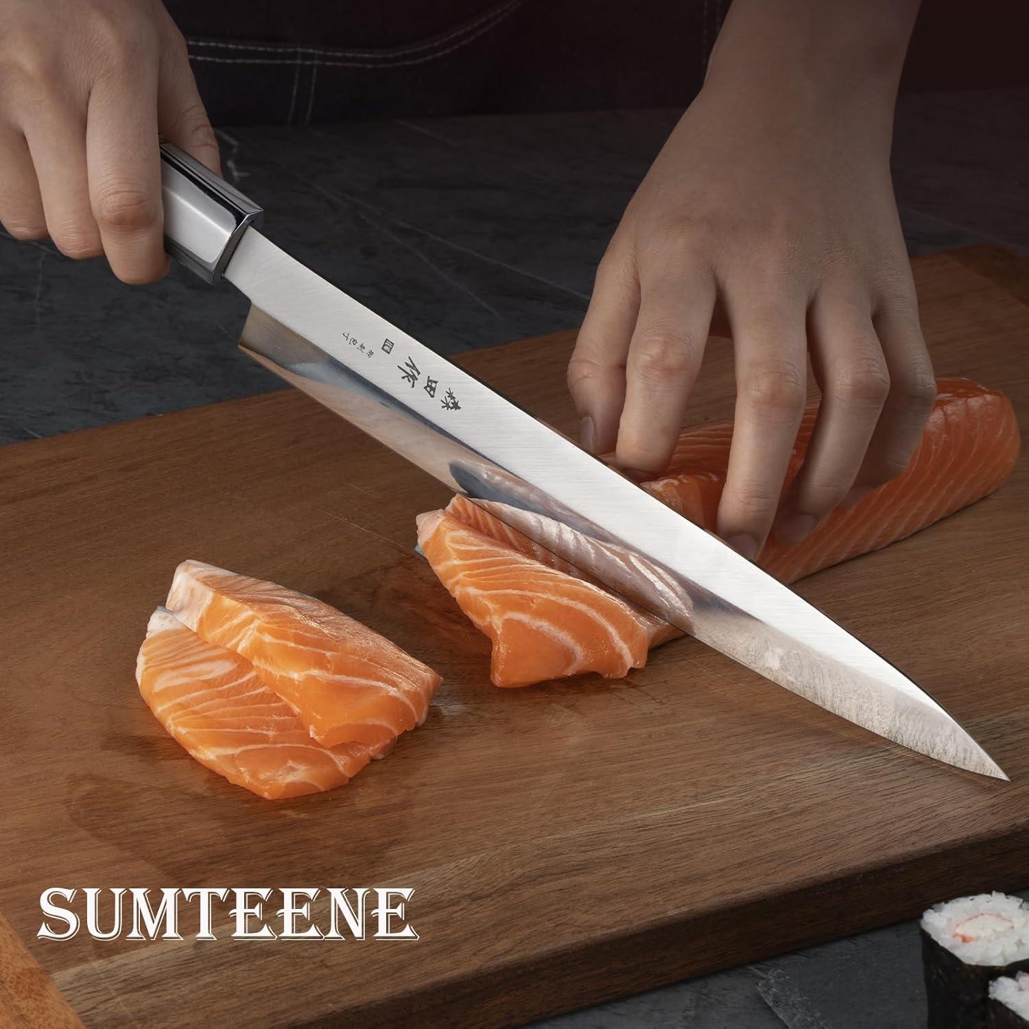 Cuchillo de Sushi Yanagiba 30cm Sumteene Acero Inoxidable
