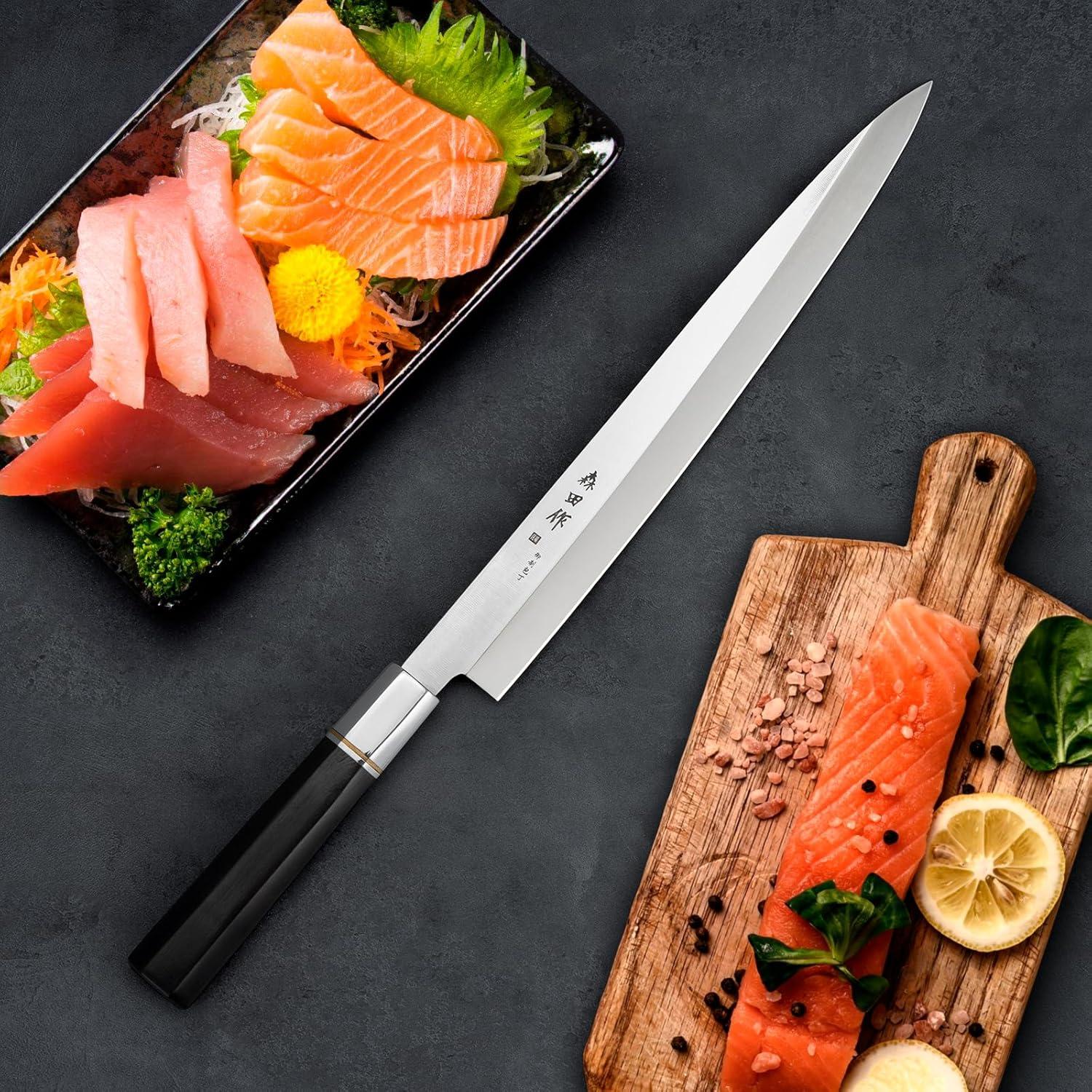Cuchillo de Sushi Yanagiba 30cm Sumteene Acero Inoxidable
