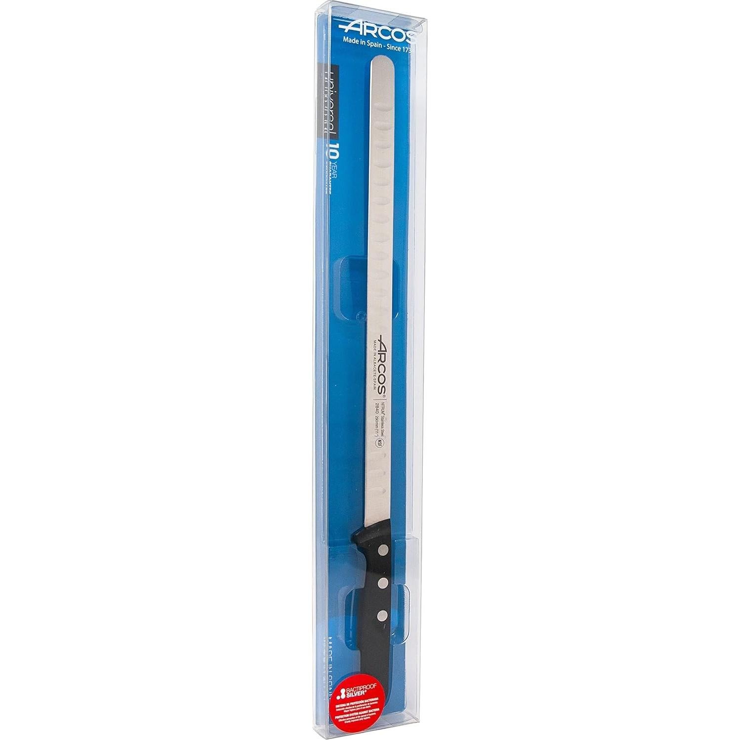 Cuchillo de Salmón Arcos 290 mm Acero Inoxidable POM Negro
