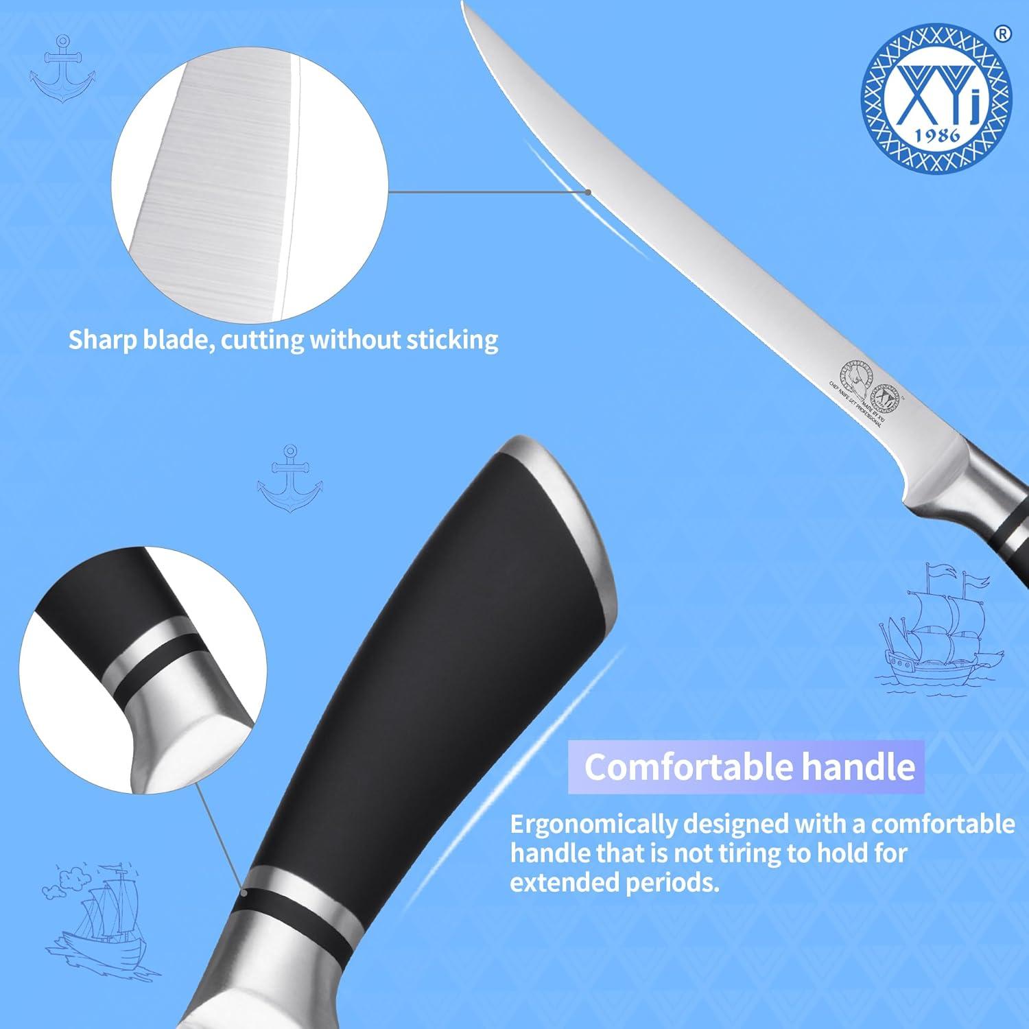 Cuchillo de Cocina Profesional XYJ 20.3 cm Acero Inoxidable