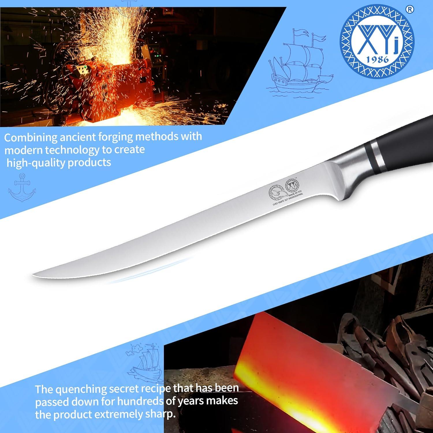 Cuchillo de Cocina Profesional XYJ 20.3 cm Acero Inoxidable