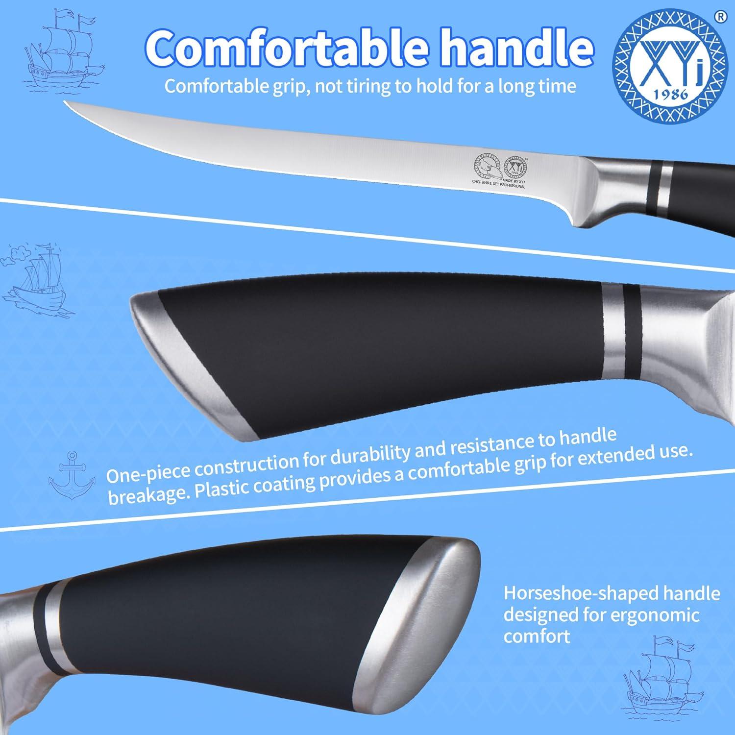 Cuchillo de Cocina Profesional XYJ 20.3 cm Acero Inoxidable