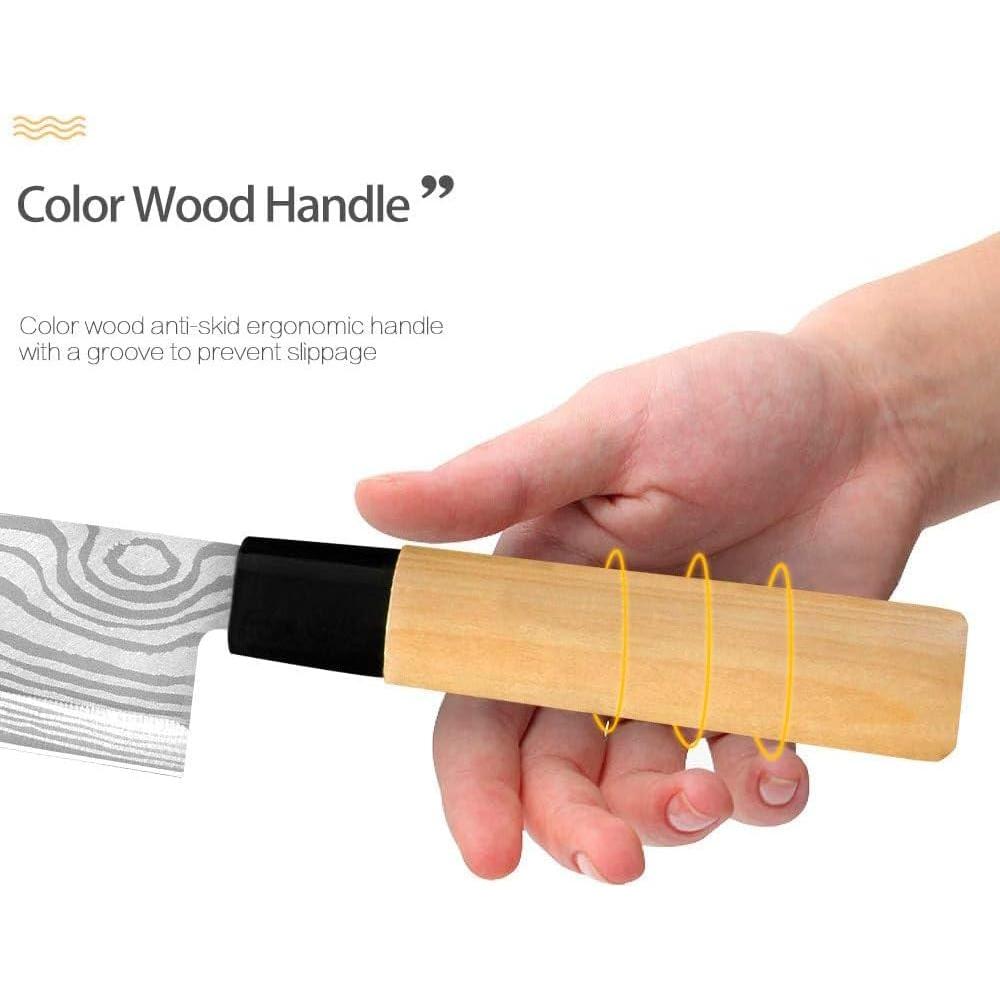 Cuchillo Sashimi Profesional LIUZHANGYU 24cm Acero Inoxidable