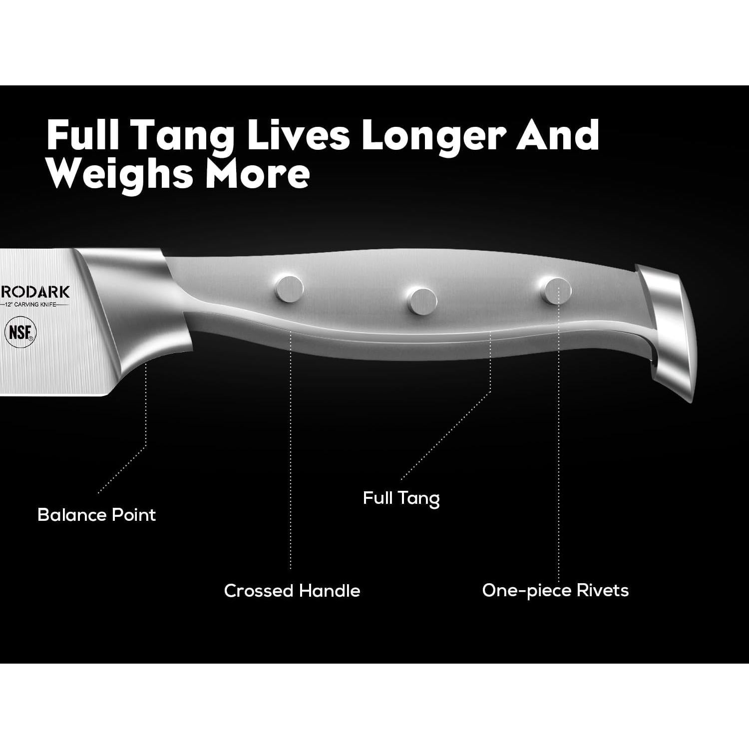 Cuchillo de Tallar Pecho BRODARK 30.48 cm Acero Inoxidable