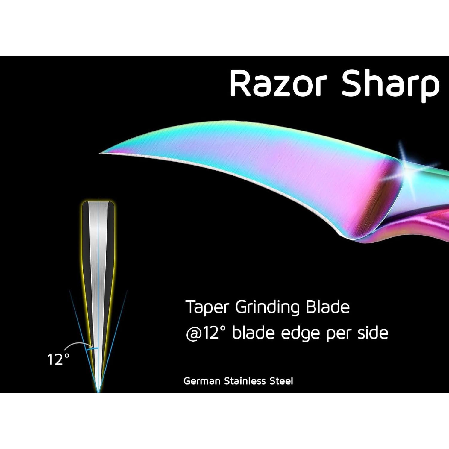 Cuchillo de Pelar Pico de Pájaro WELLSTAR 6.35 cm Acero Inoxidable