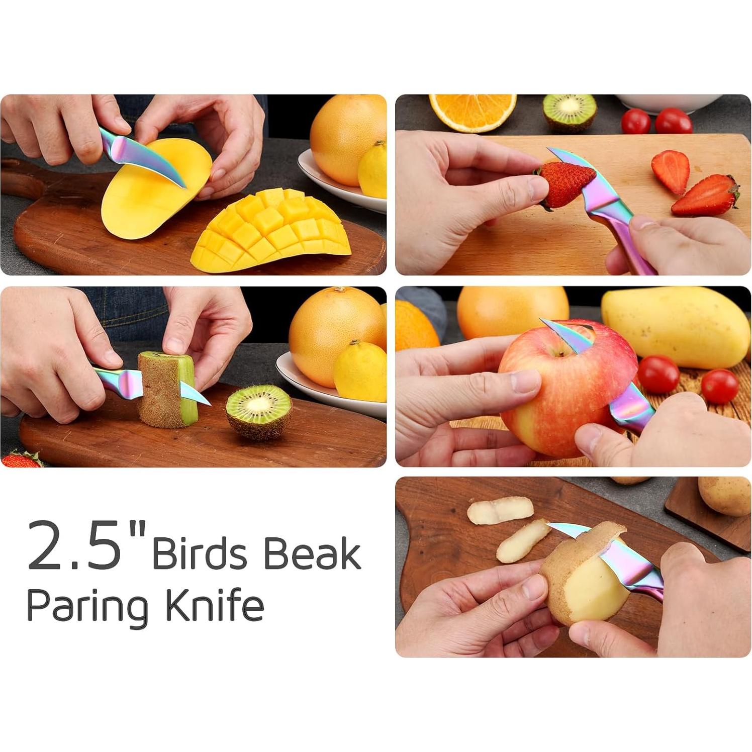 Cuchillo de Pelar Pico de Pájaro WELLSTAR 6.35 cm Acero Inoxidable