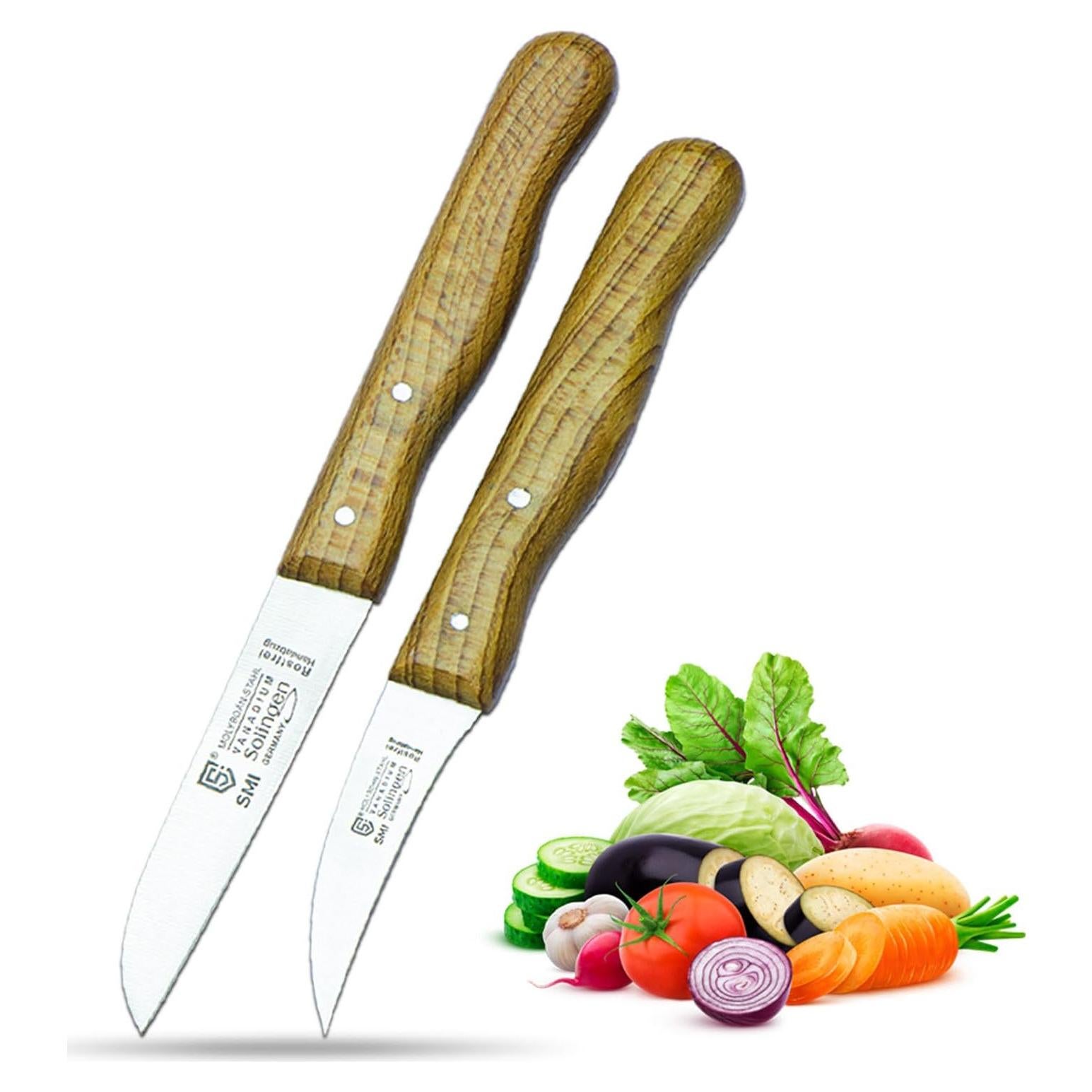 Cuchillo de Pelar SMI Solingen 17.4 cm Acero Inoxidable Madera