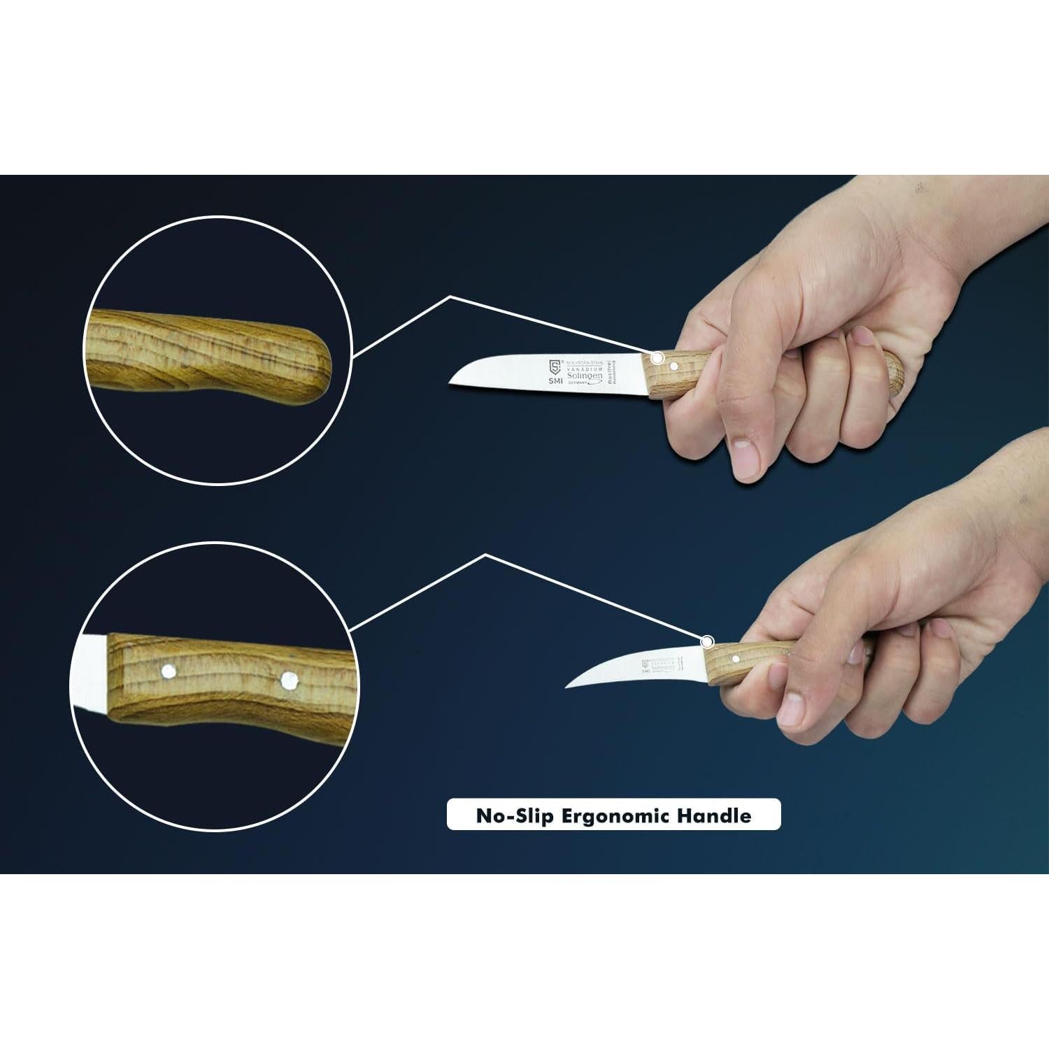 Cuchillo de Pelar SMI Solingen 17.4 cm Acero Inoxidable Madera