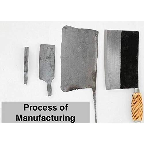 Cuchillo de Chef Chino Kitory D3, Acero Carbono Forjado 20 cm