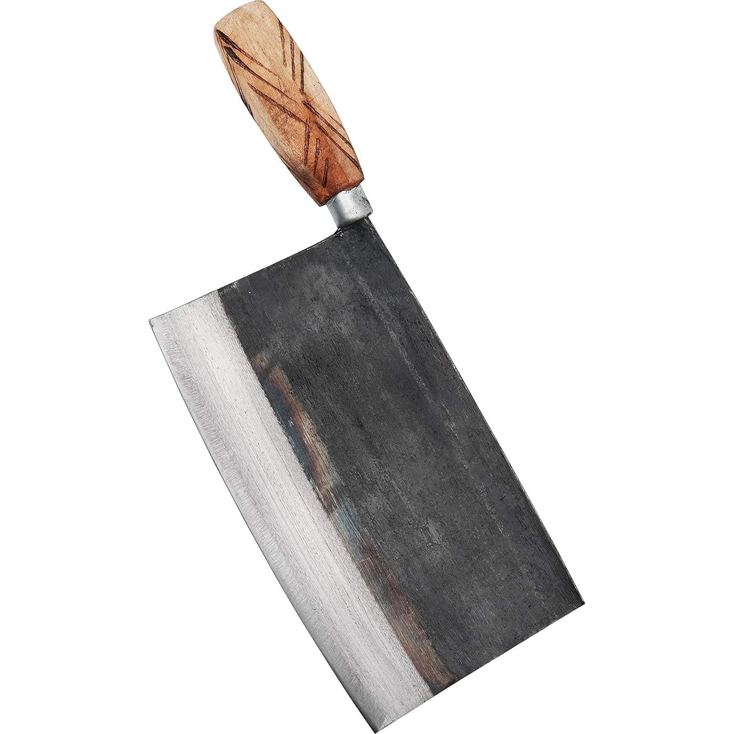 Cuchillo de Chef Chino Kitory D3, Acero Carbono Forjado 20 cm