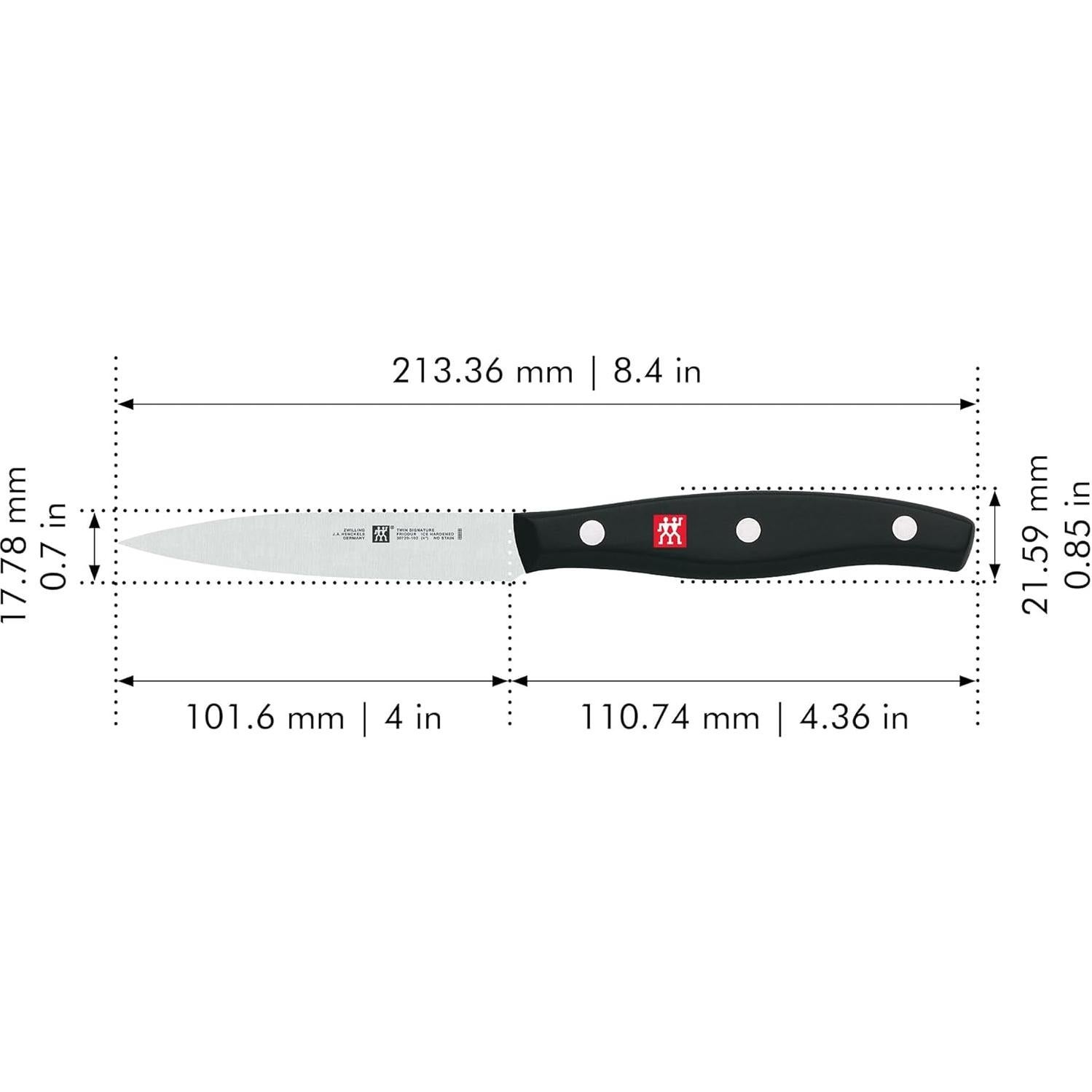 Cuchillo de Pelar ZWILLING Twin Signature 10.16 cm Afilado