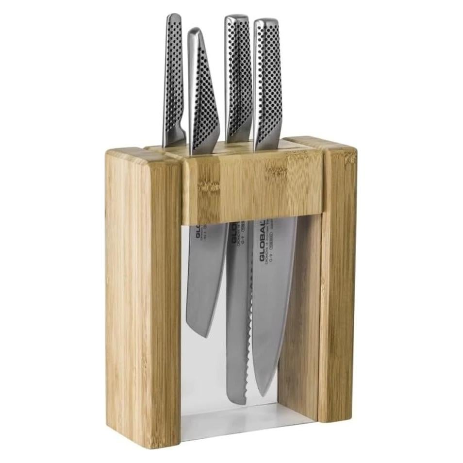 Conjunto de Cuchillos Global Teikoku 5 Piezas Acero Inoxidable