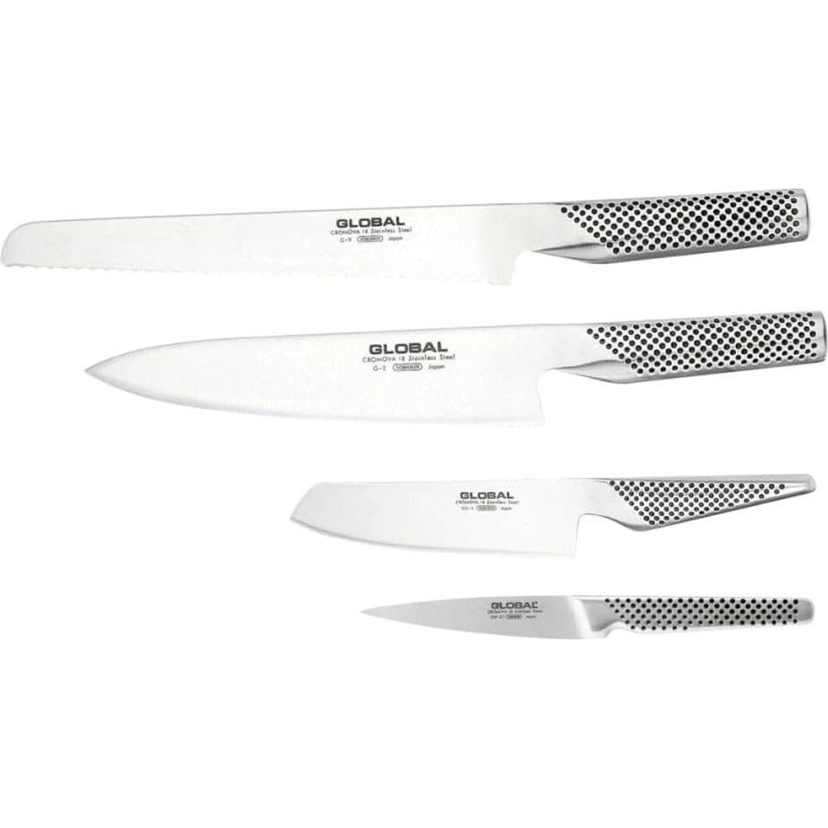 Conjunto de Cuchillos Global Teikoku 5 Piezas Acero Inoxidable