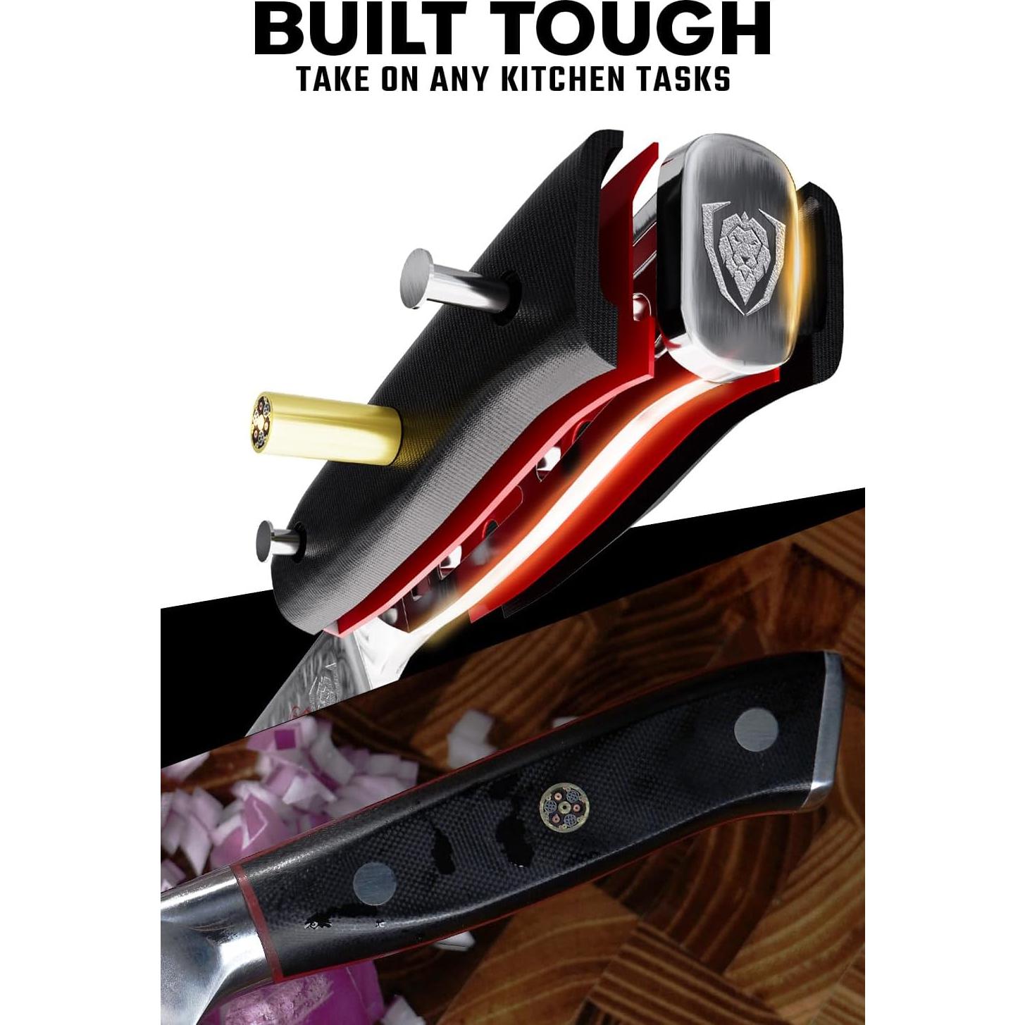 Cuchillo de Chef Dalstrong 15.24 cm Damasco AUS-10V G10 Negro