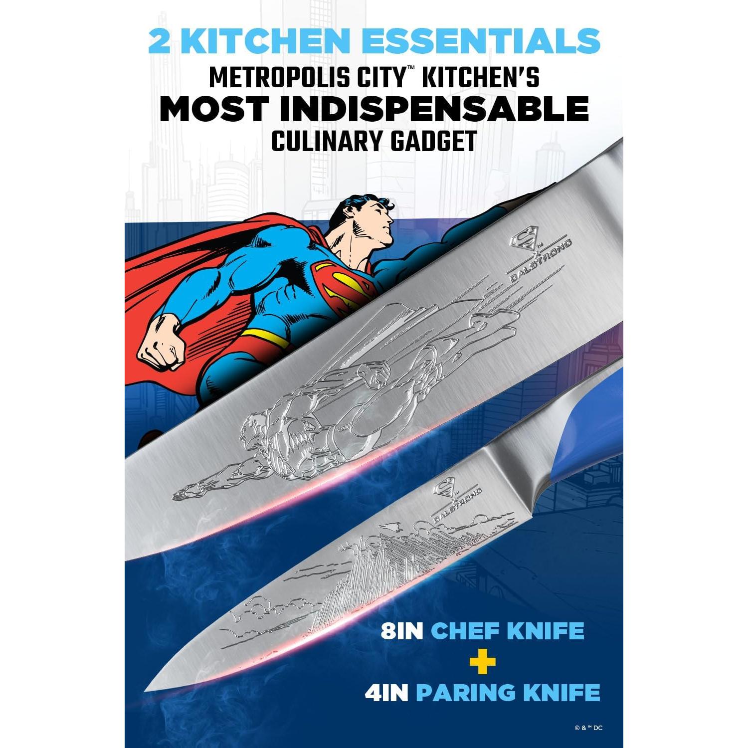 Conjunto de cuchillos Dalstrong 2pc Superman - Chef 20.32cm