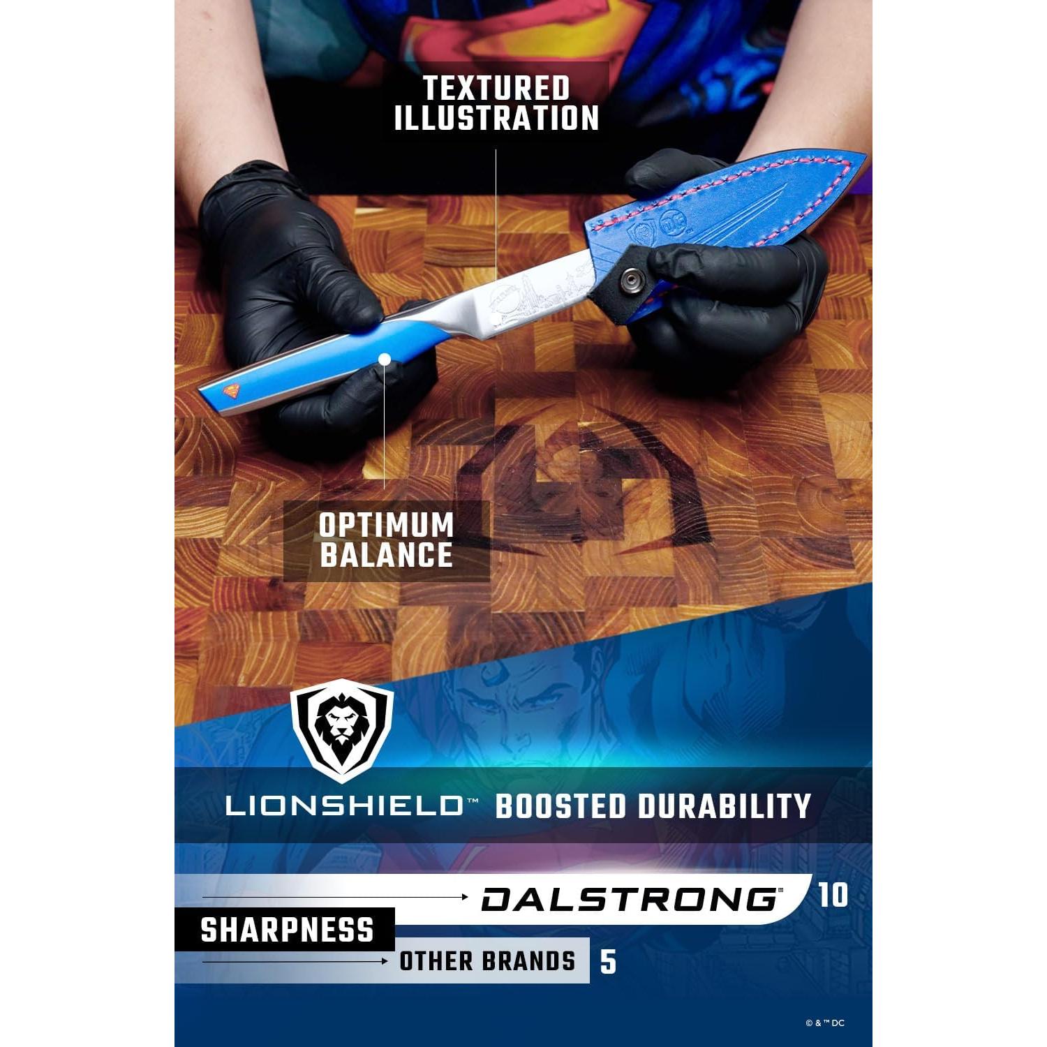 Conjunto de cuchillos Dalstrong 2pc Superman - Chef 20.32cm