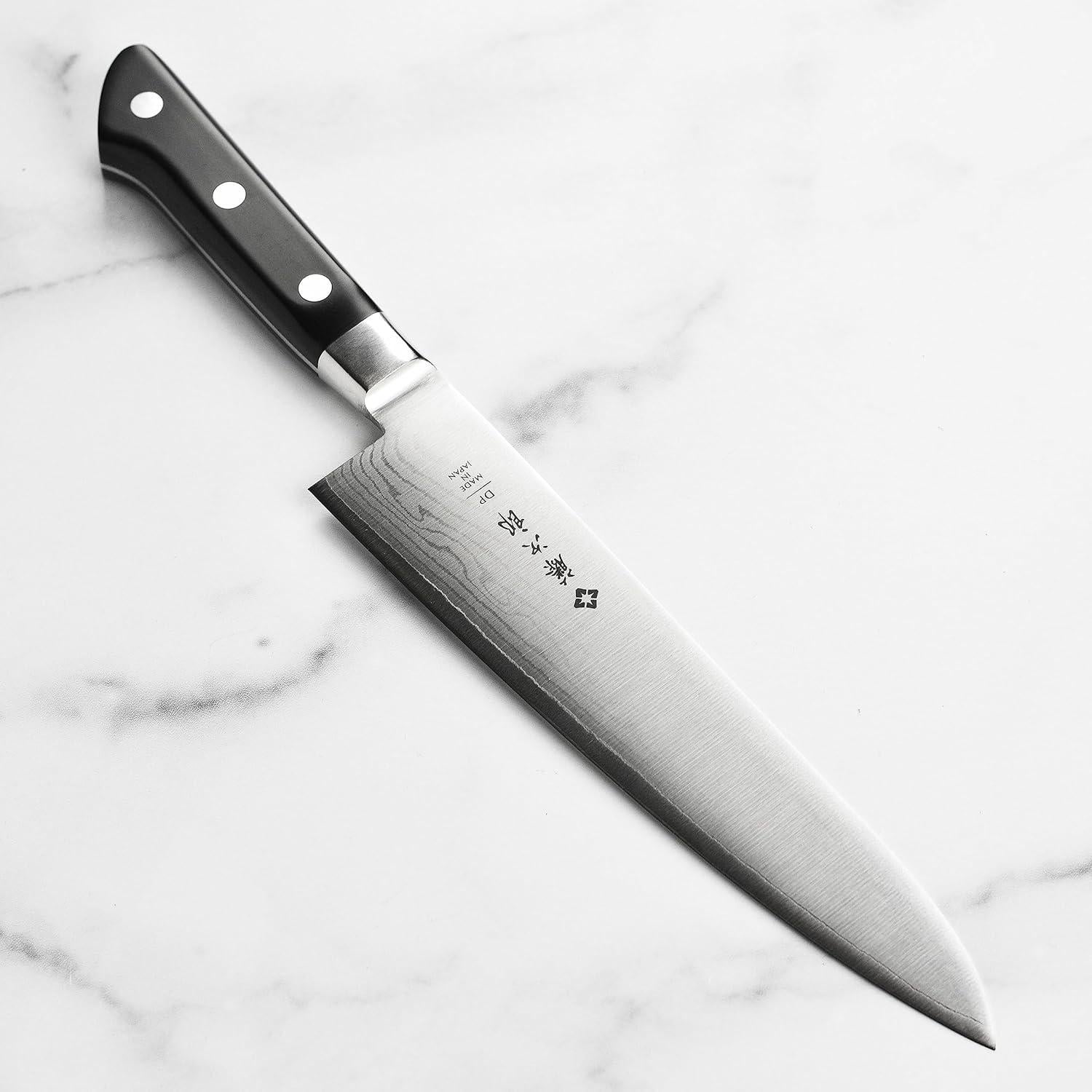 Cuchillo de Chef Tojiro DP Damasco 210mm Acero Inoxidable