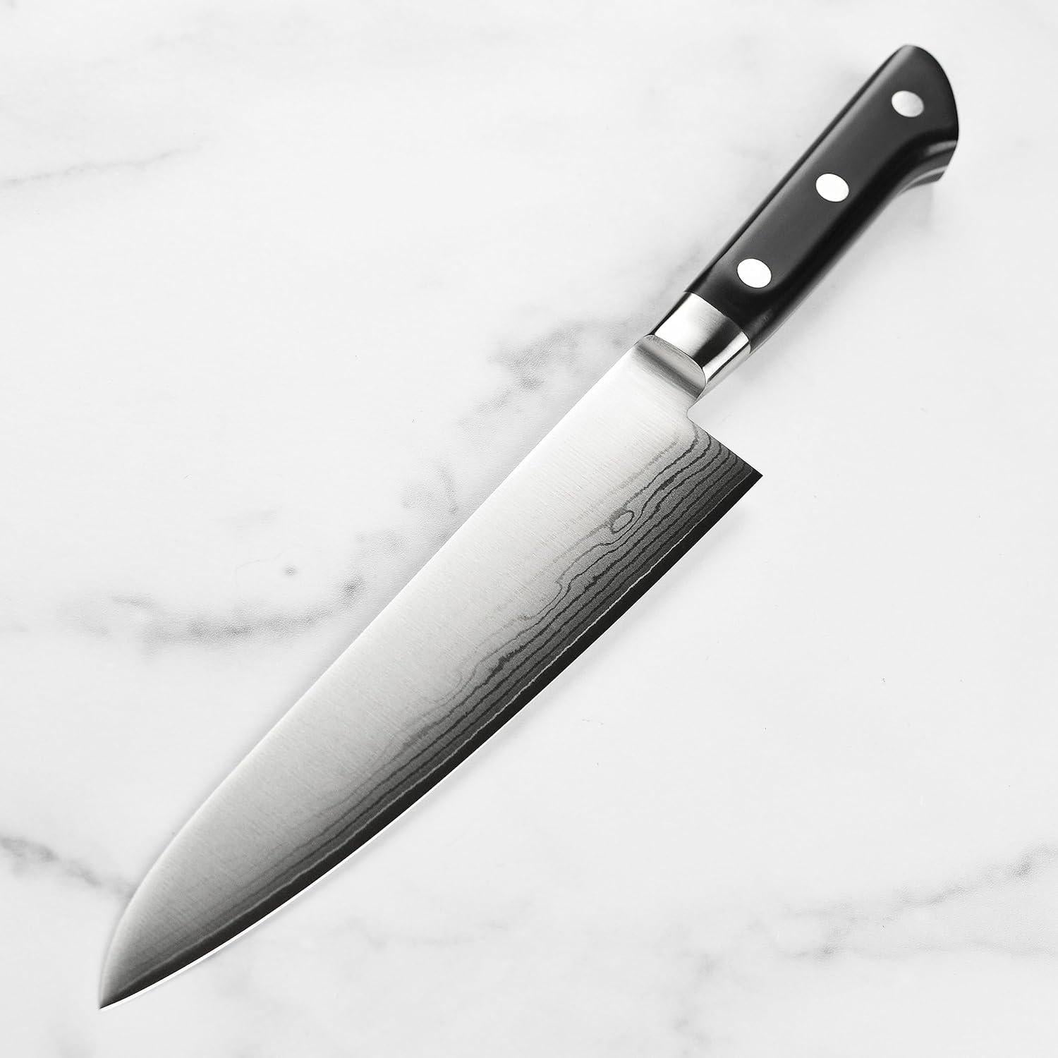 Cuchillo de Chef Tojiro DP Damasco 210mm Acero Inoxidable