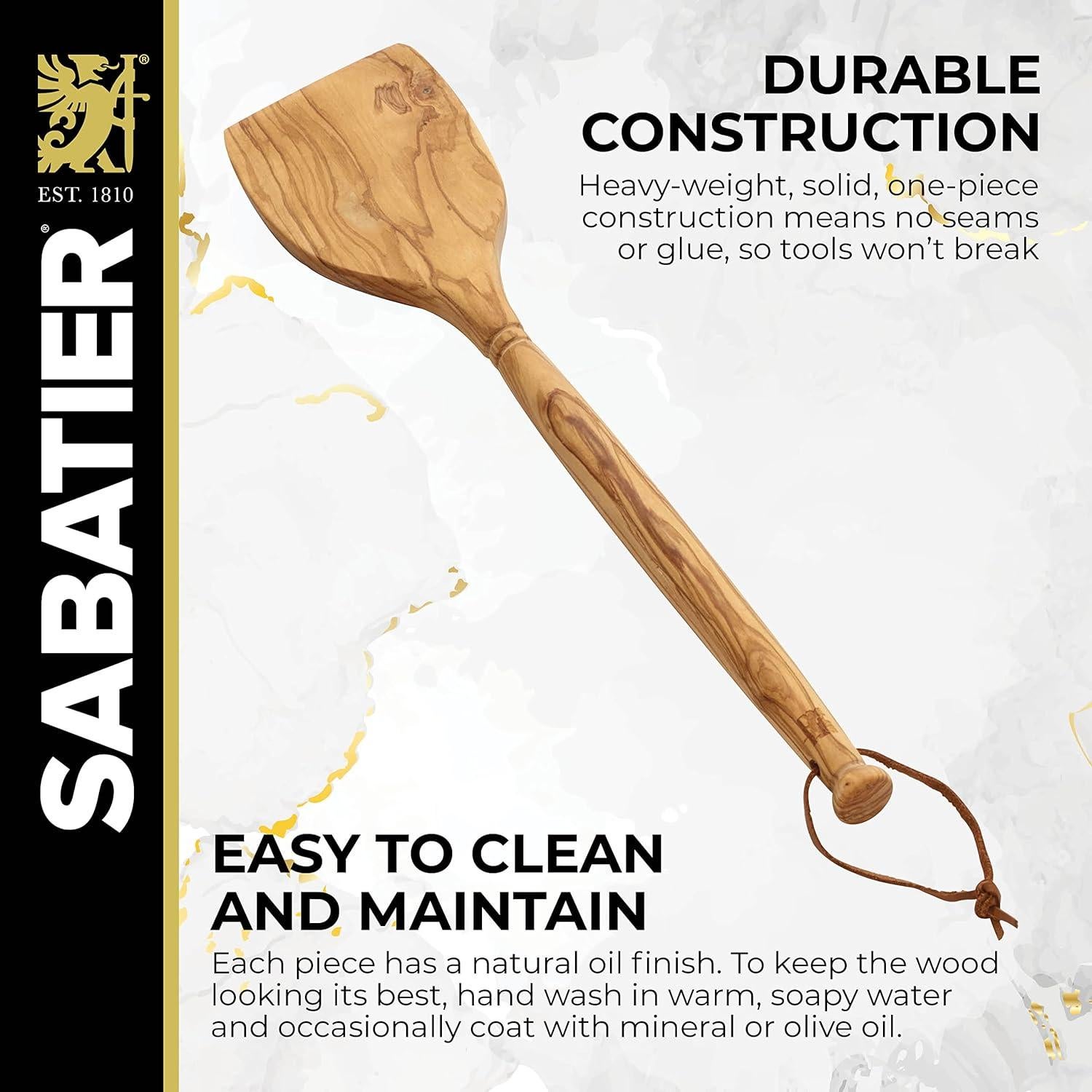 Espátula de Madera de Olivo Sabatier 35.6 cm - Cocina