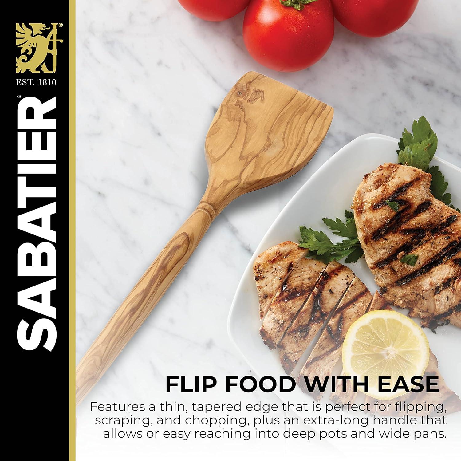 Espátula de Madera de Olivo Sabatier 35.6 cm - Cocina