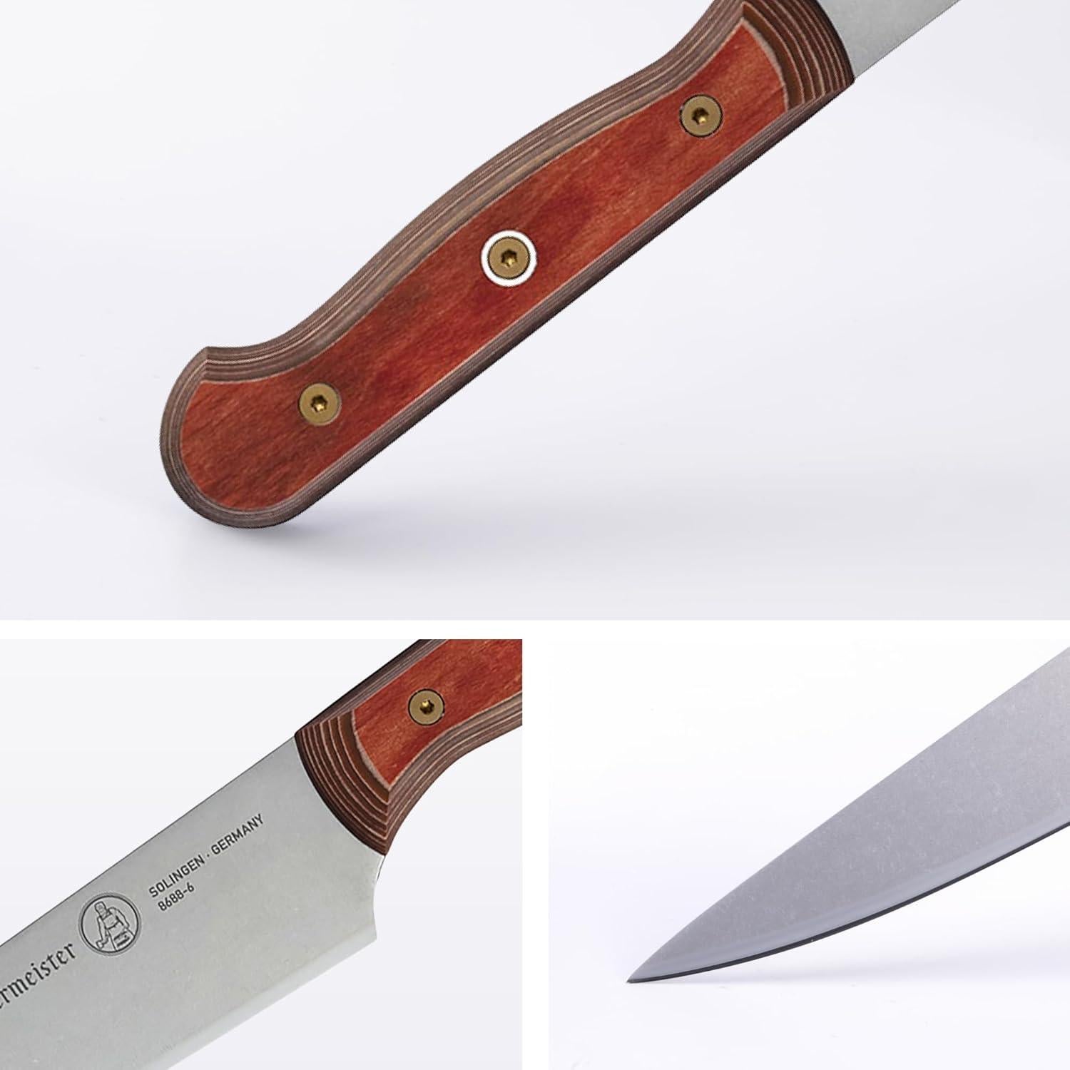 Cuchillo Utilitario Semi-Flexible Messermeister 15.24 cm Rojo