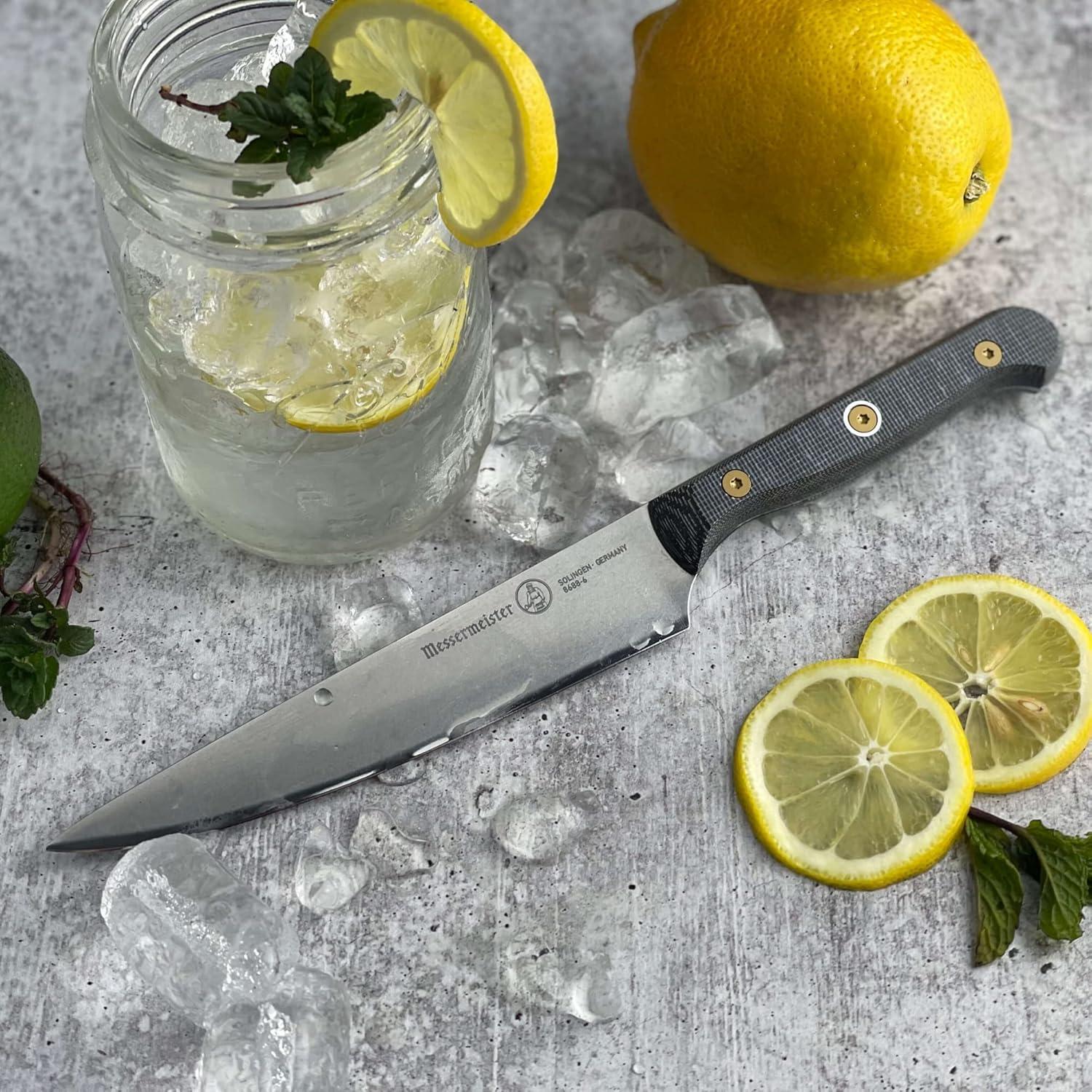 Cuchillo Utilitario Semi-Flexible Messermeister 15.24 cm Rojo