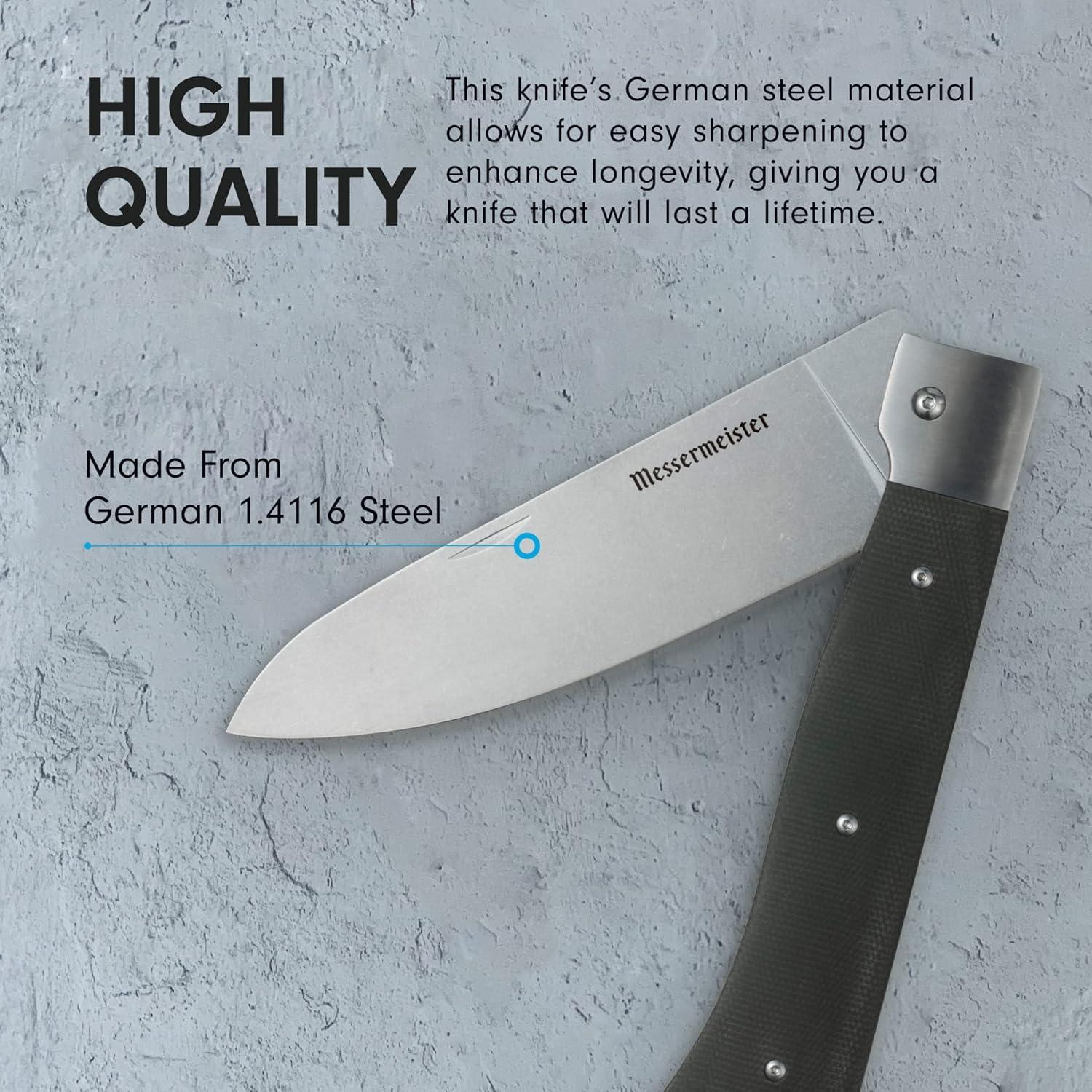 Cuchillo de Chef Plegable Messermeister 15.24 cm Acero Alemán