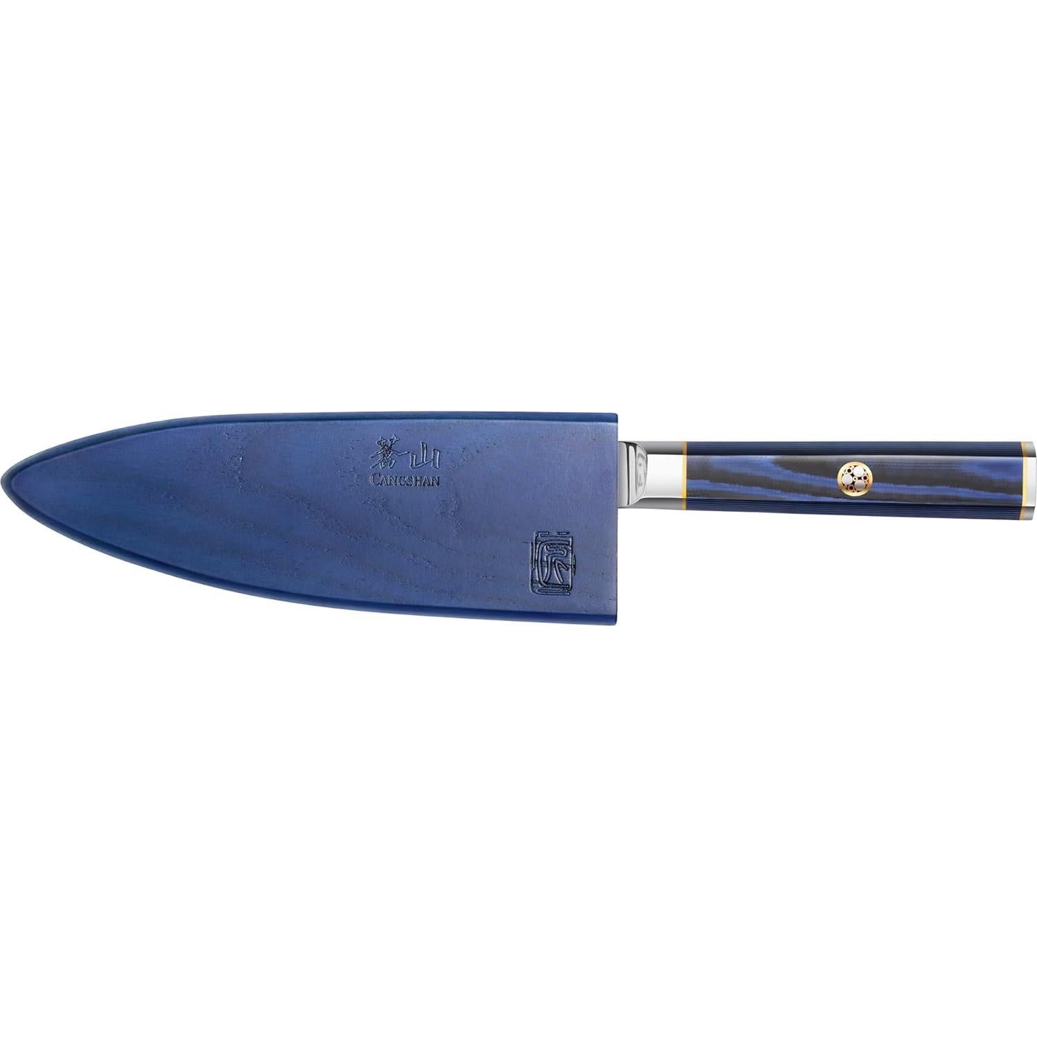 Cuchillo de Chef Cangshan KITA 17.8 cm Acero Damasco con Funda