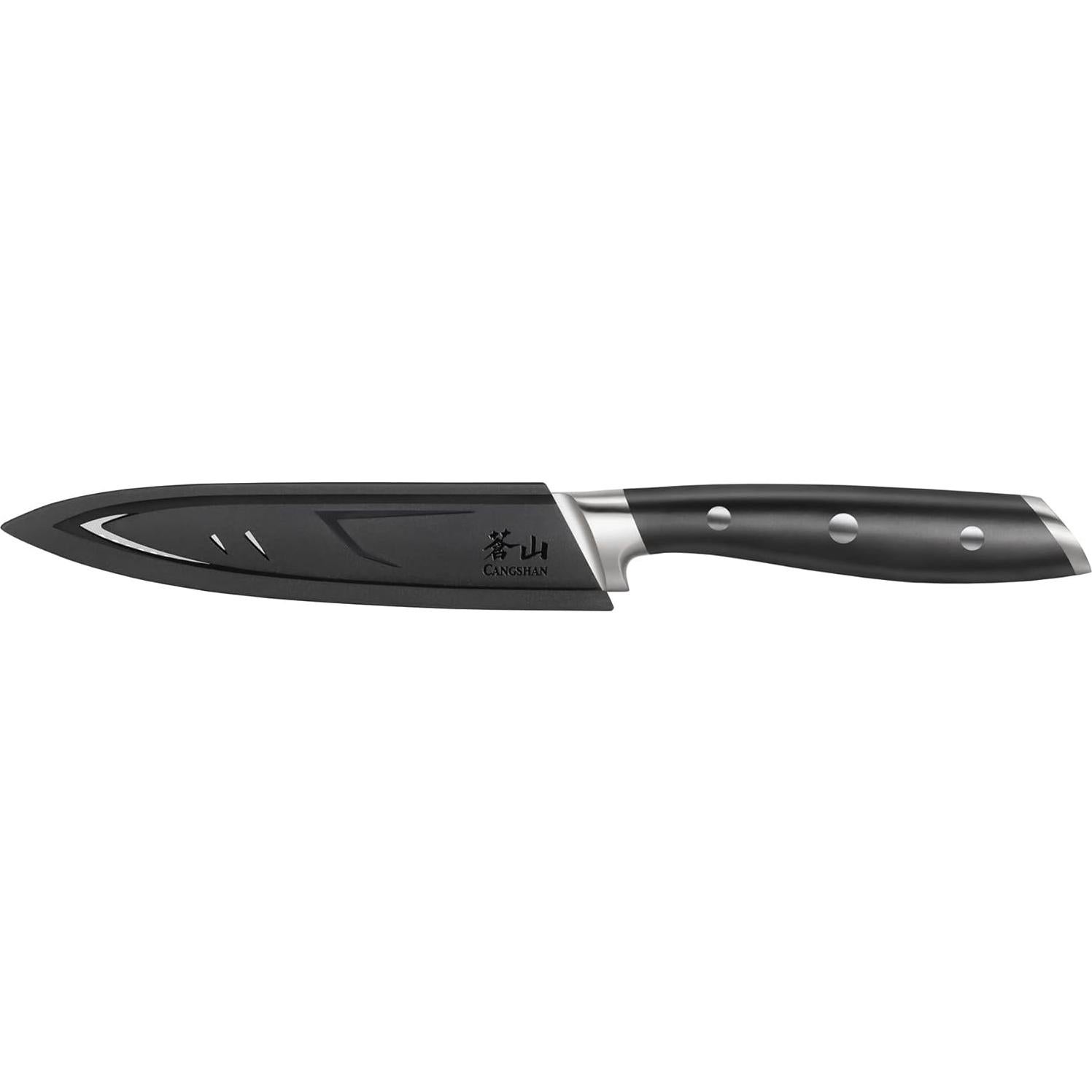 Cuchillo de Utilidad Serrado Cangshan ALPS 502759 12.7 cm Negro