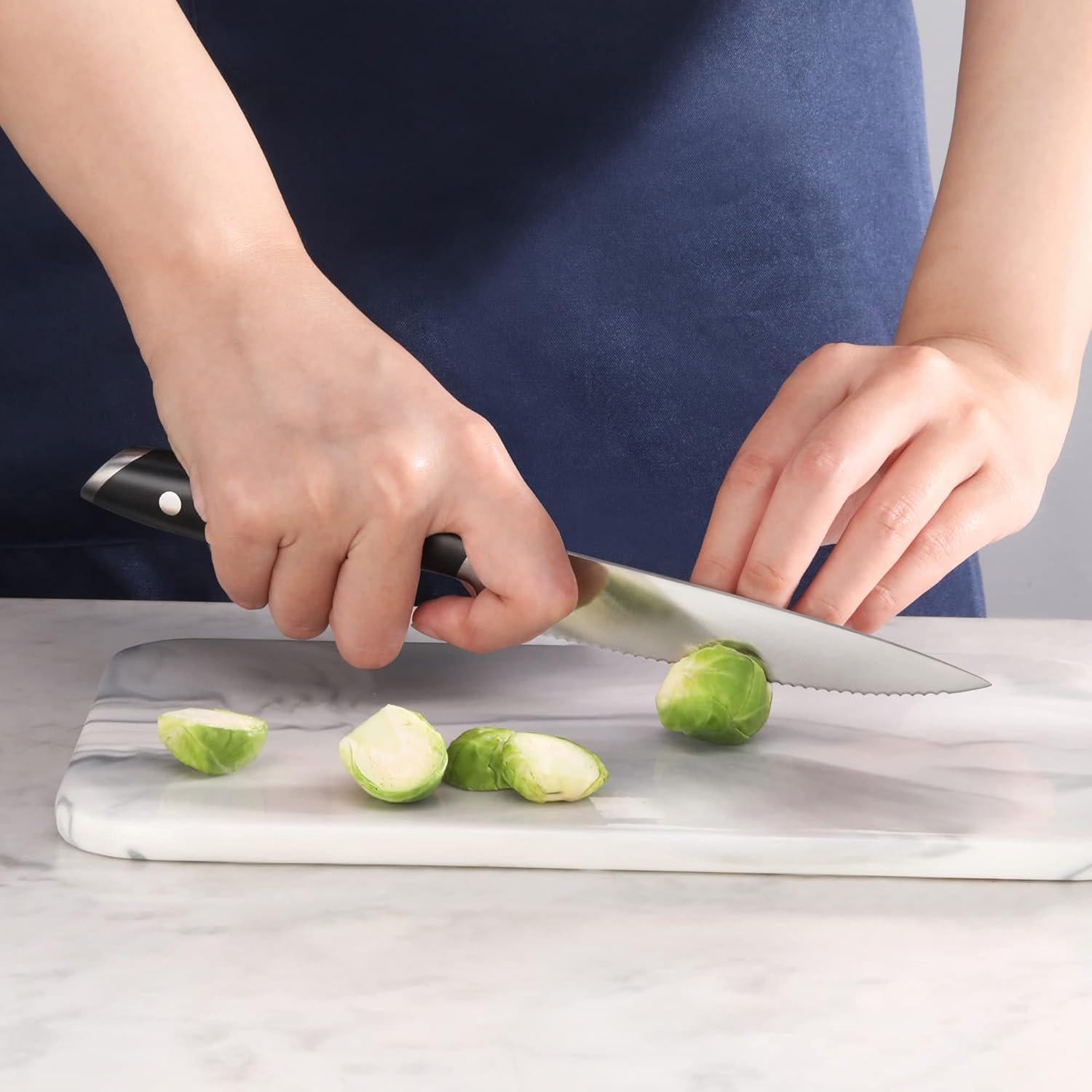 Cuchillo de Utilidad Serrado Cangshan ALPS 502759 12.7 cm Negro