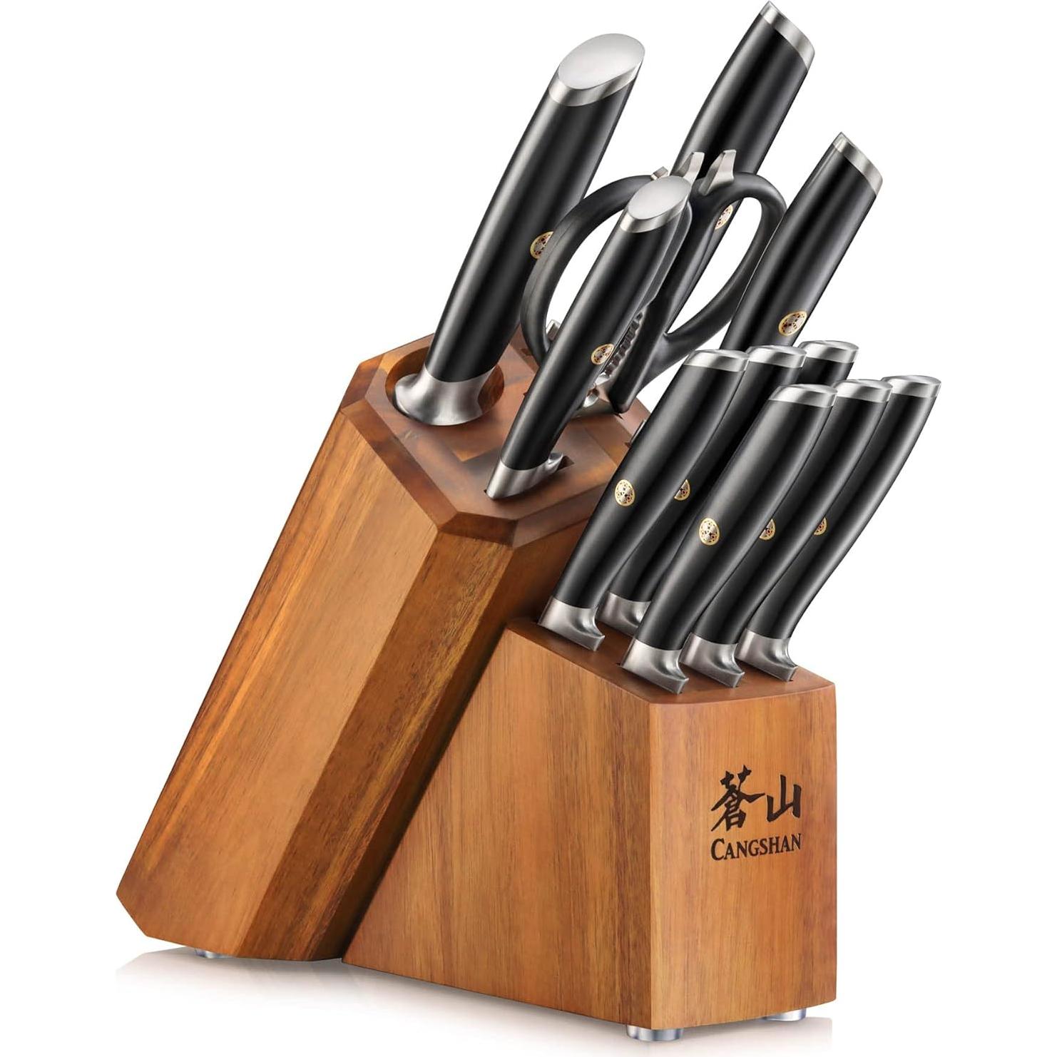 Juego de cuchillos Cangshan L Series 12 piezas acero forjado