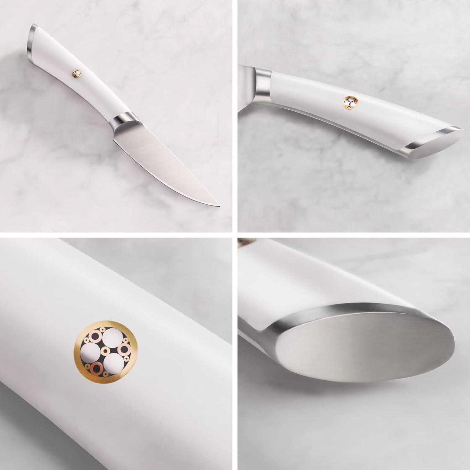 Cuchillo de Pelar Cangshan ELBERT Acero Alemán 12.7 cm Blanco