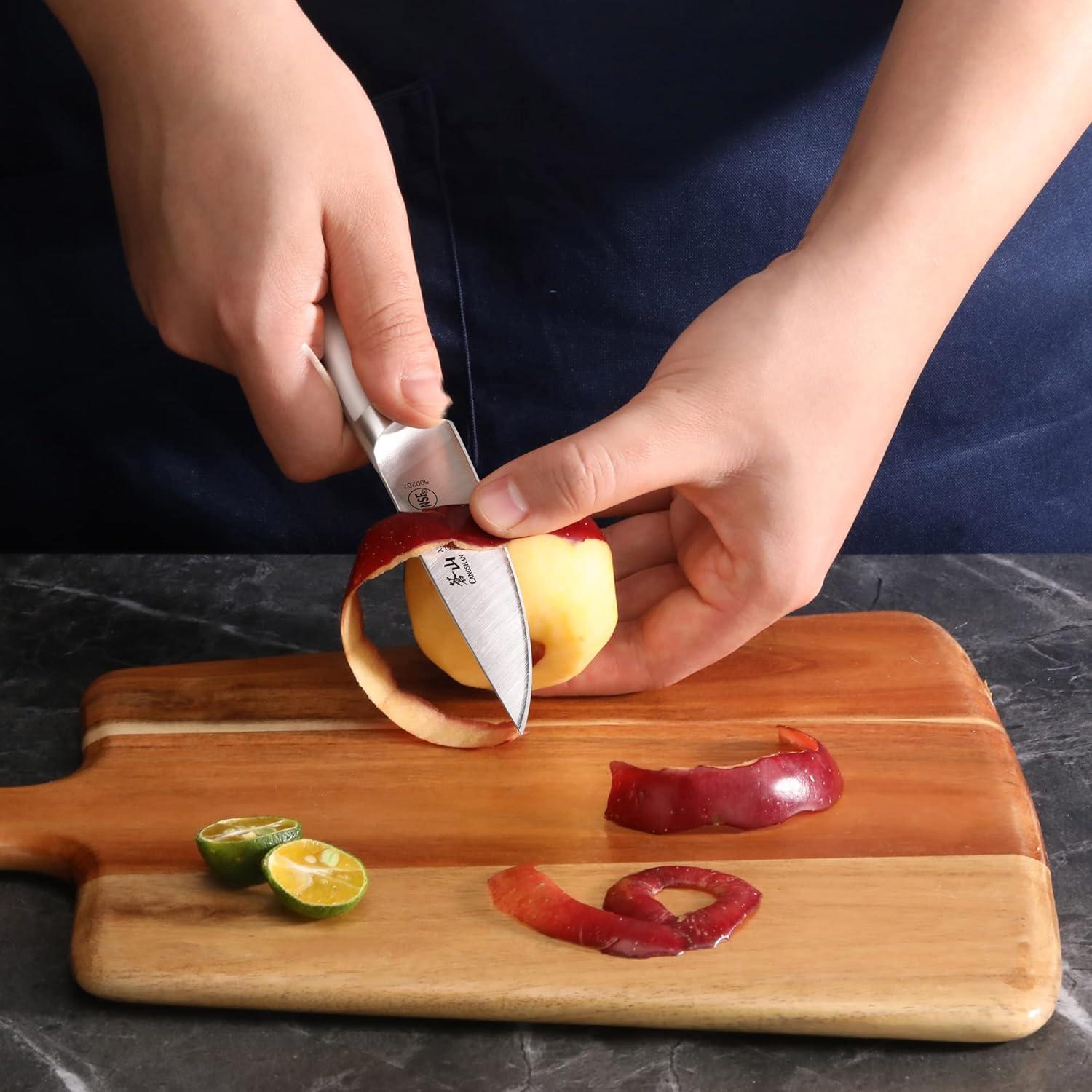 Cuchillo de Pelar Cangshan ELBERT Acero Alemán 12.7 cm Blanco