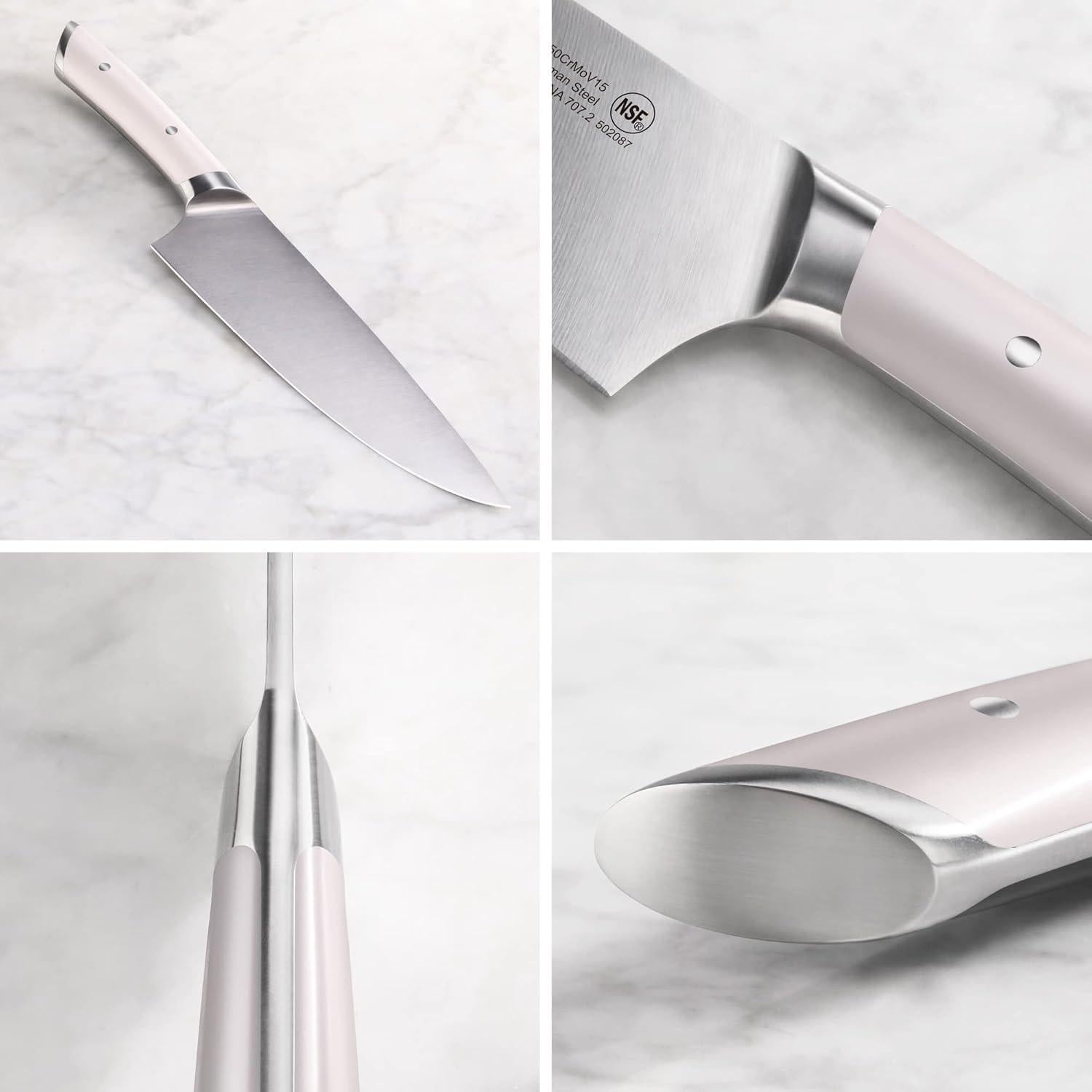 Juego de Cuchillos Cangshan HELENA 23 Piezas Acero Forjado Blanco