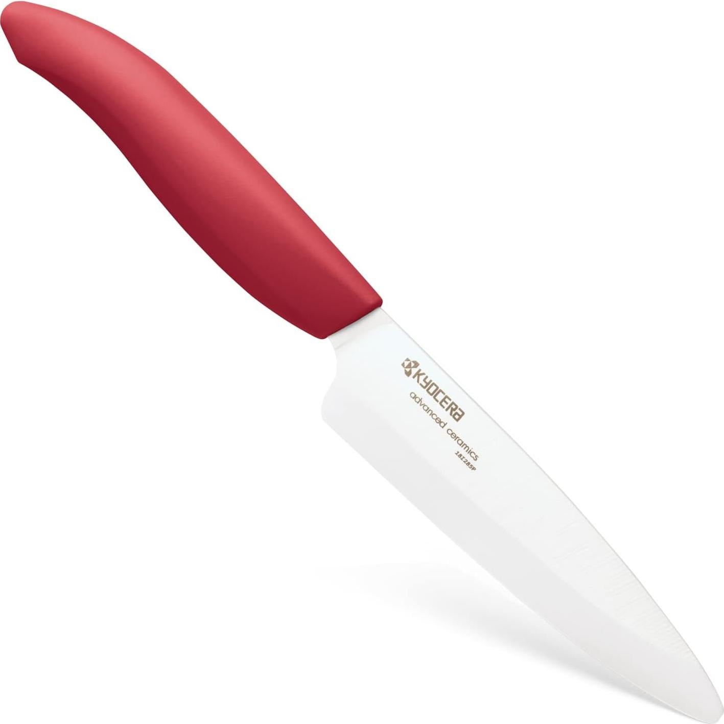Cuchillo de Utilidad Cerámica Kyocera 11.43 cm Mango Rojo