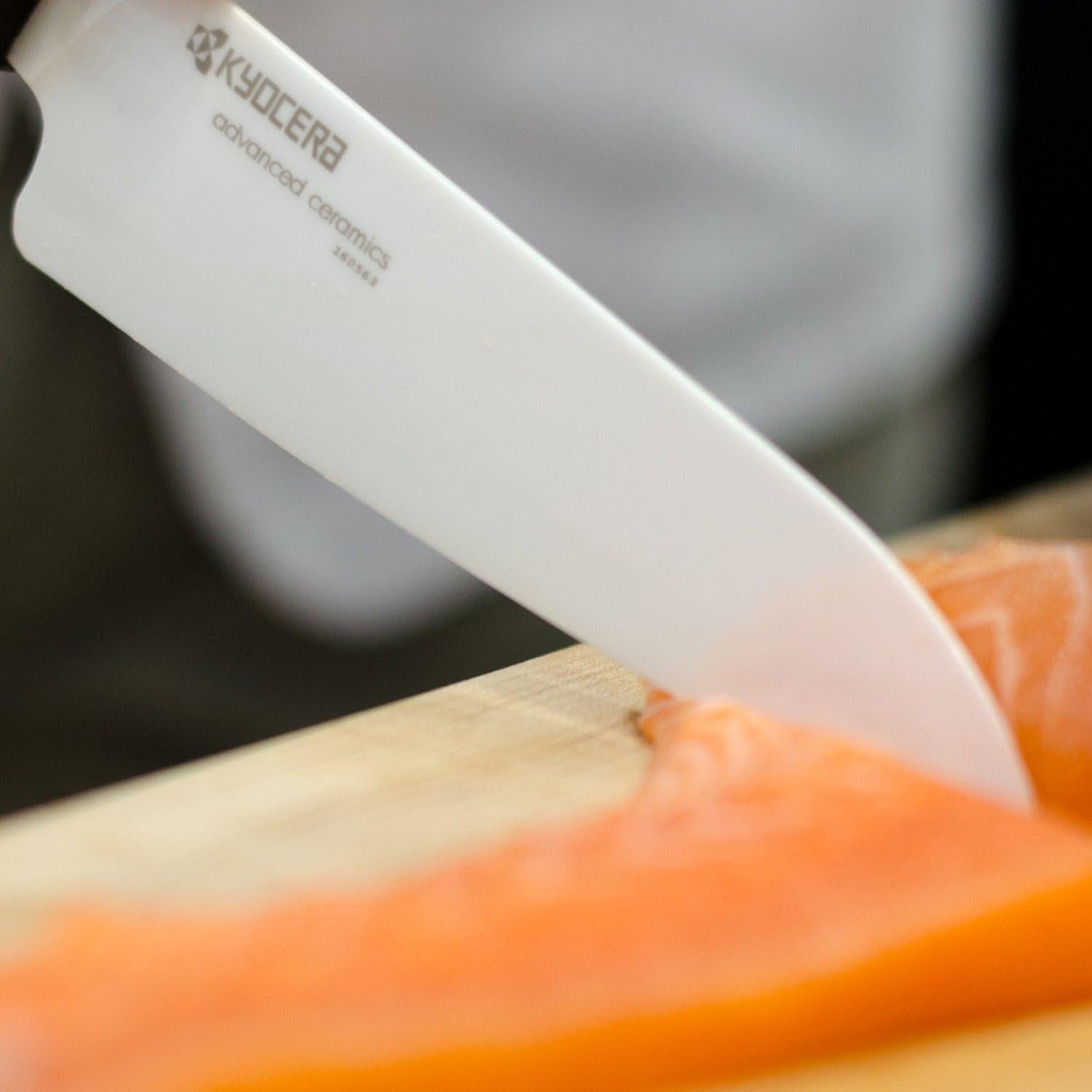Cuchillo de Chef Profesional Kyocera 30.5 cm Cerámica Blanca