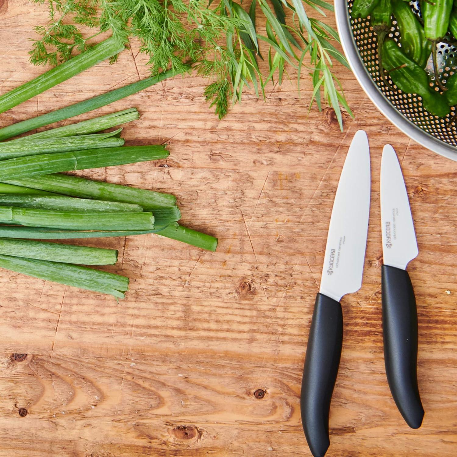 Cuchillo de Pelar KYOCERA Negro 18.9 cm - Modelo FK-075 WH-BK