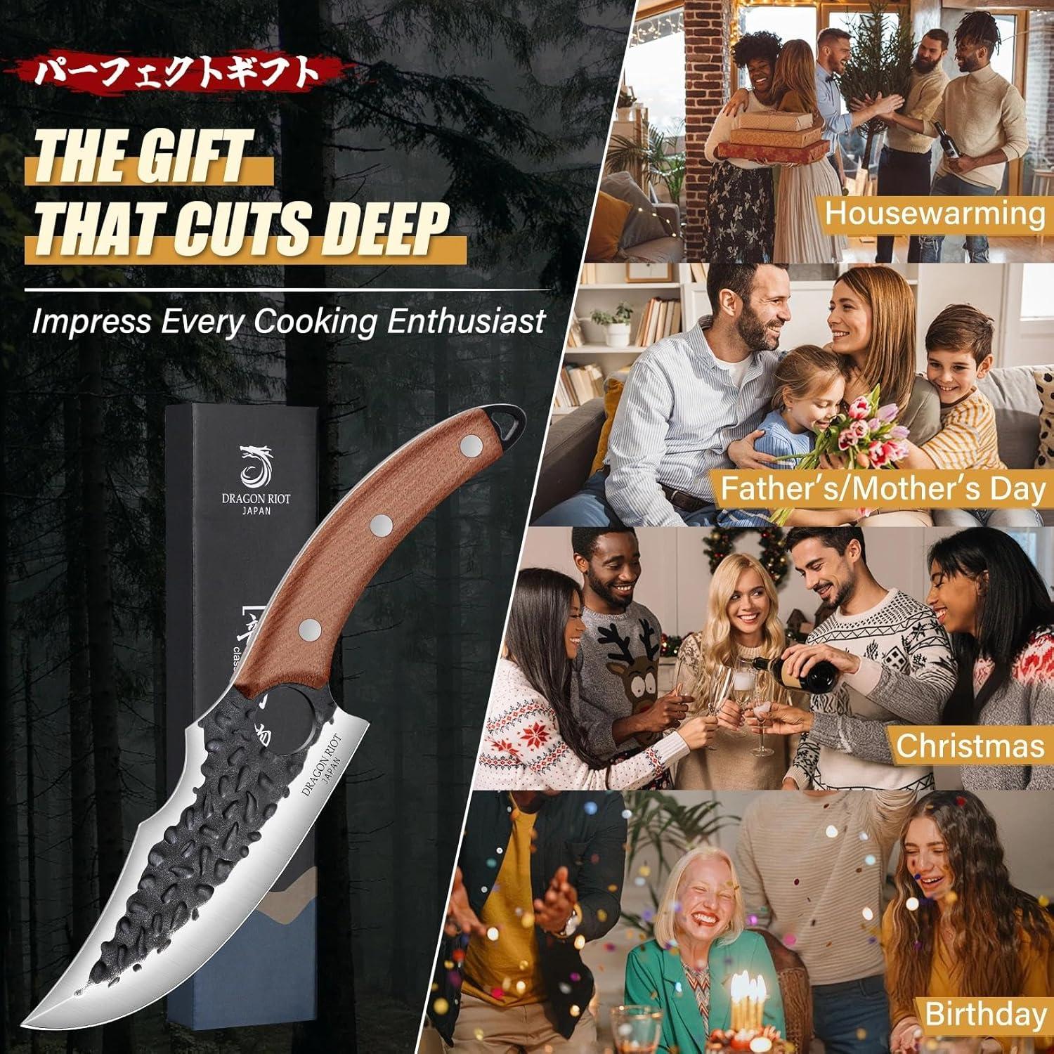 Cuchillo de Cocina Forjado Dragon Riot VK-01 15.24 cm Acero Alto Carbono