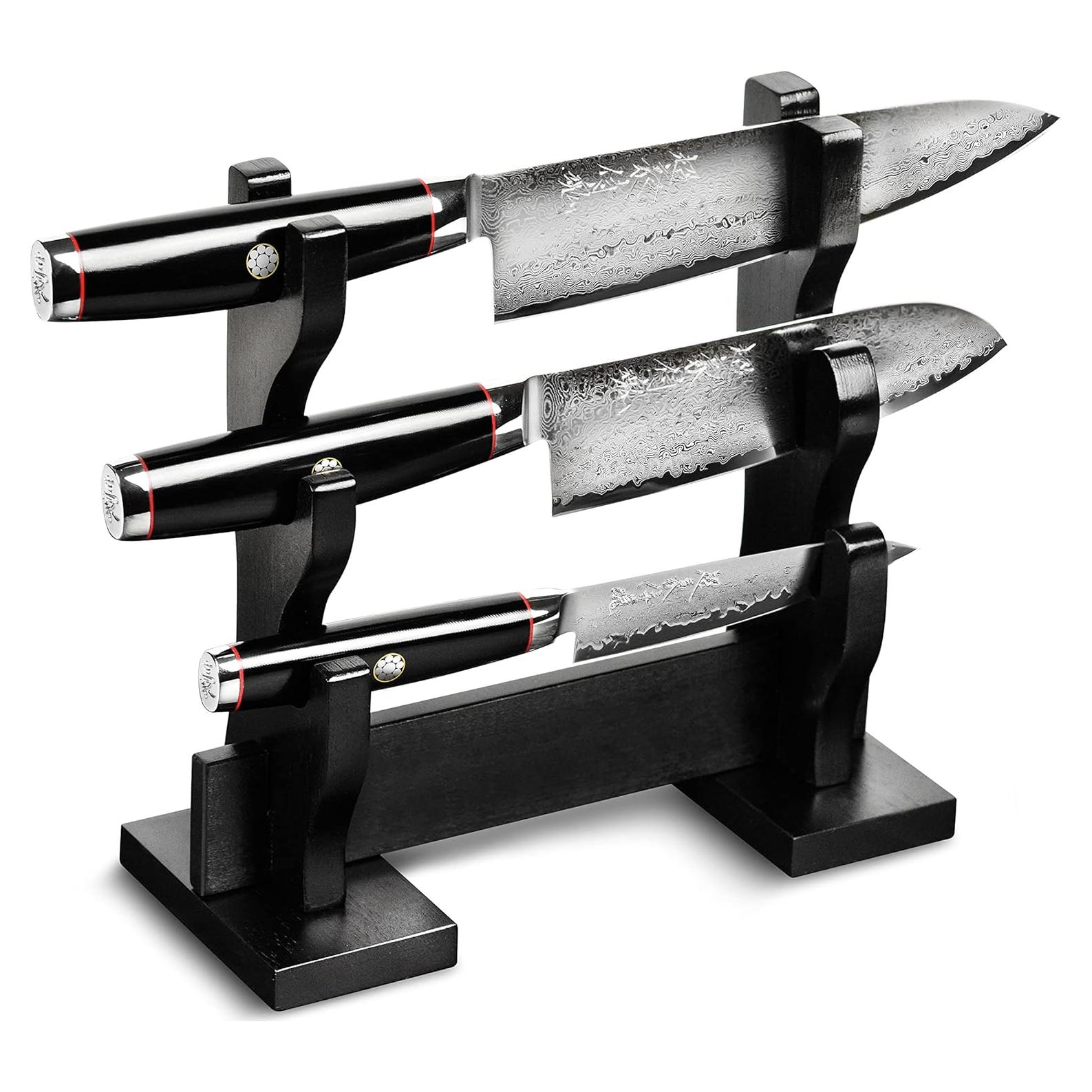 Juego de cuchillos Yaxell Ypsilon SG2, 3 piezas con soporte