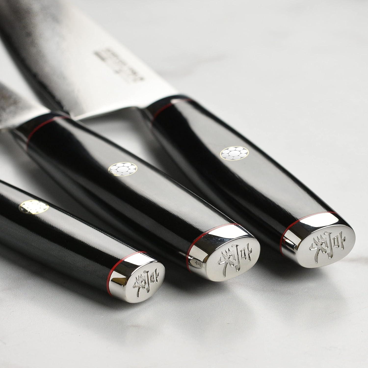 Juego de cuchillos Yaxell Ypsilon SG2, 3 piezas con soporte