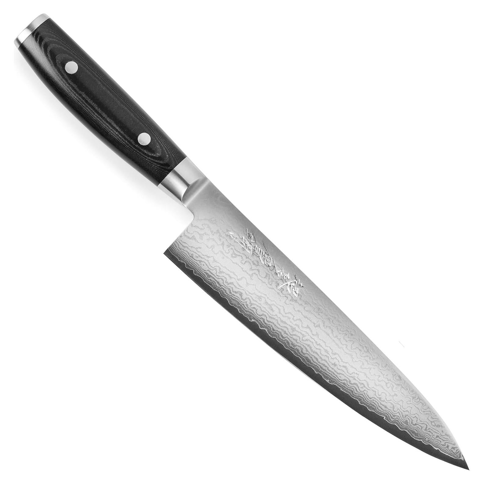 Cuchillo de Chef Yaxell Ran Plus 20.32 cm Damasco VG10 Japonés