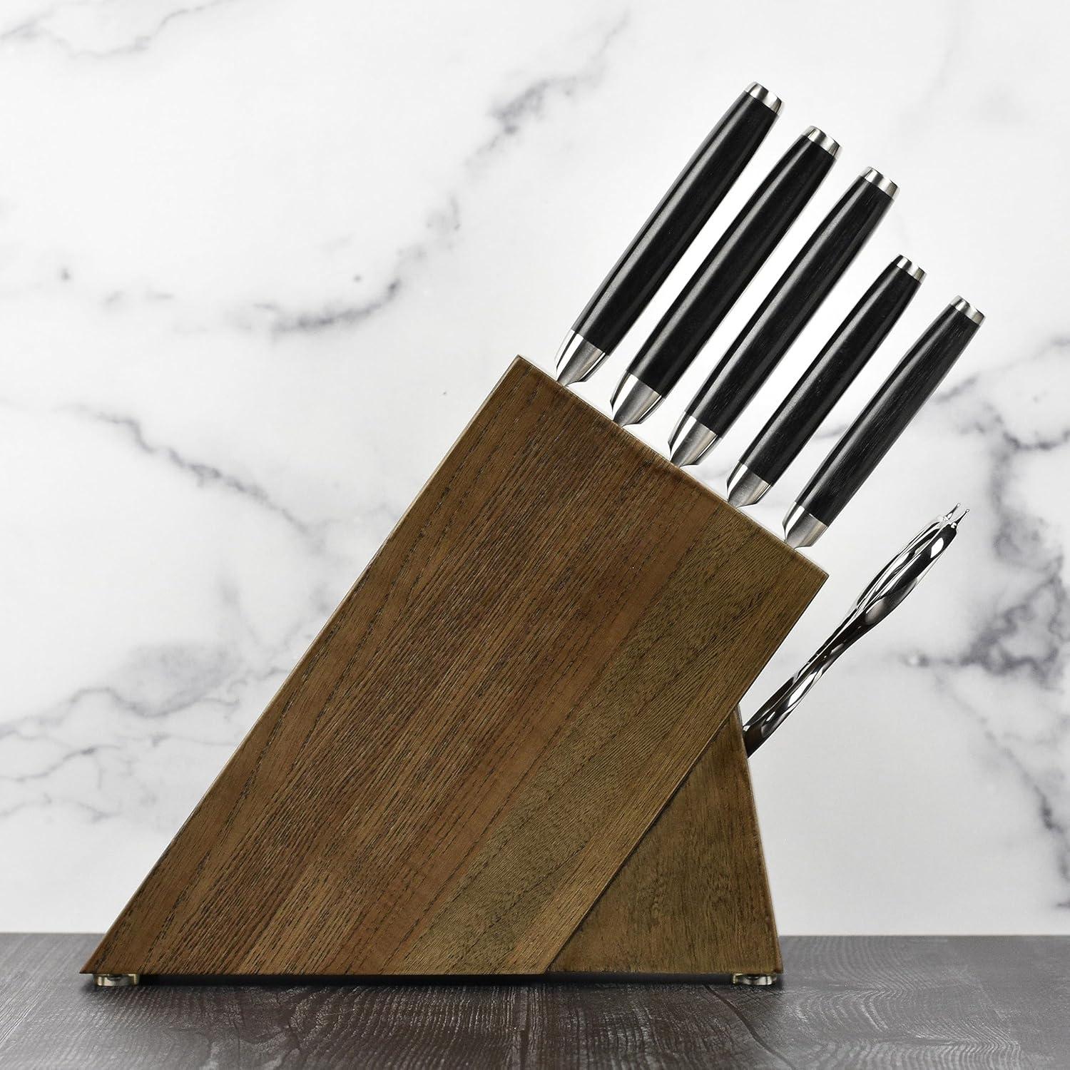 Juego de cuchillos Yaxell Ran Plus 7 piezas Damasco Japón