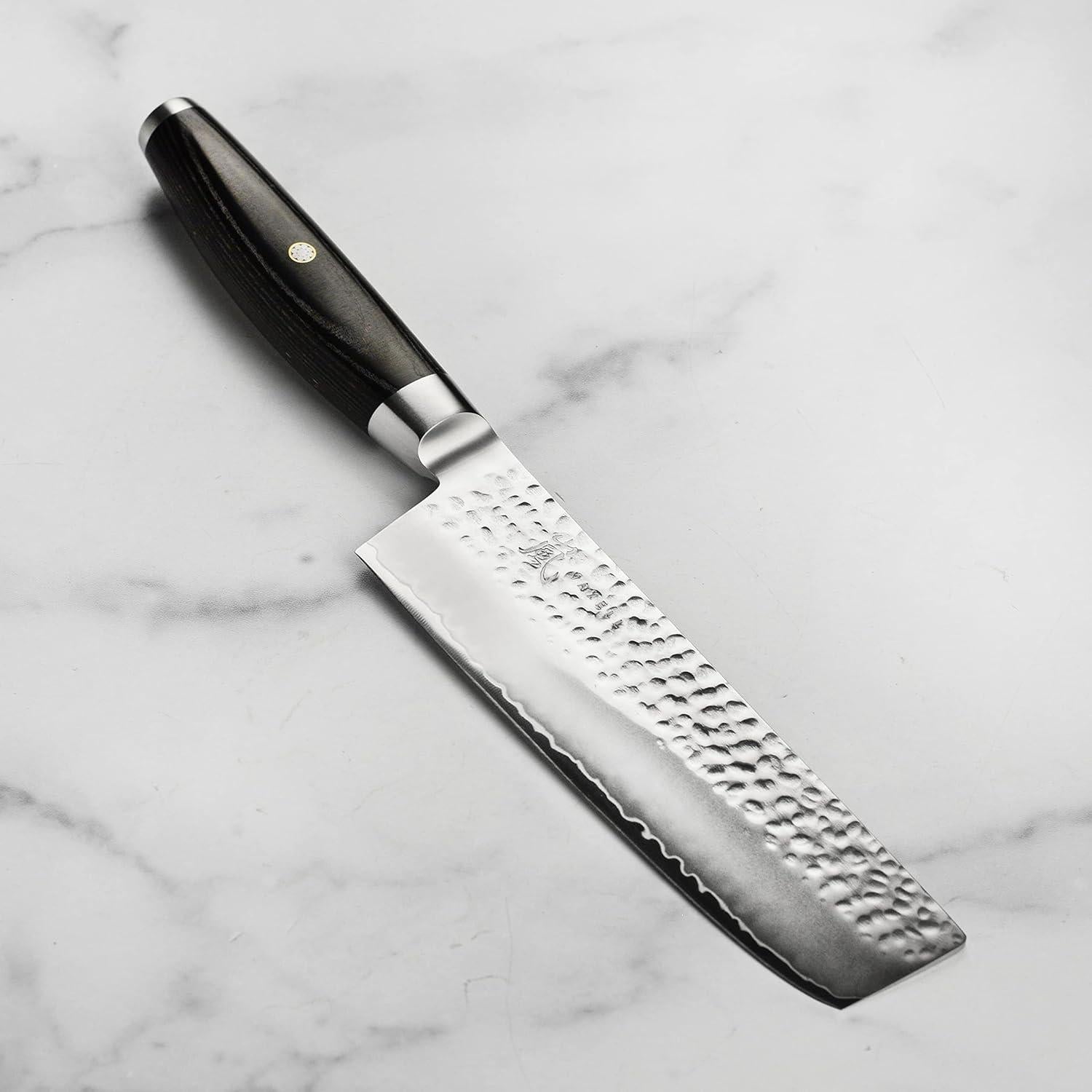 Cuchillo Nakiri Yaxell Ketu SG2 - 16.5 cm - Hecho en Japón