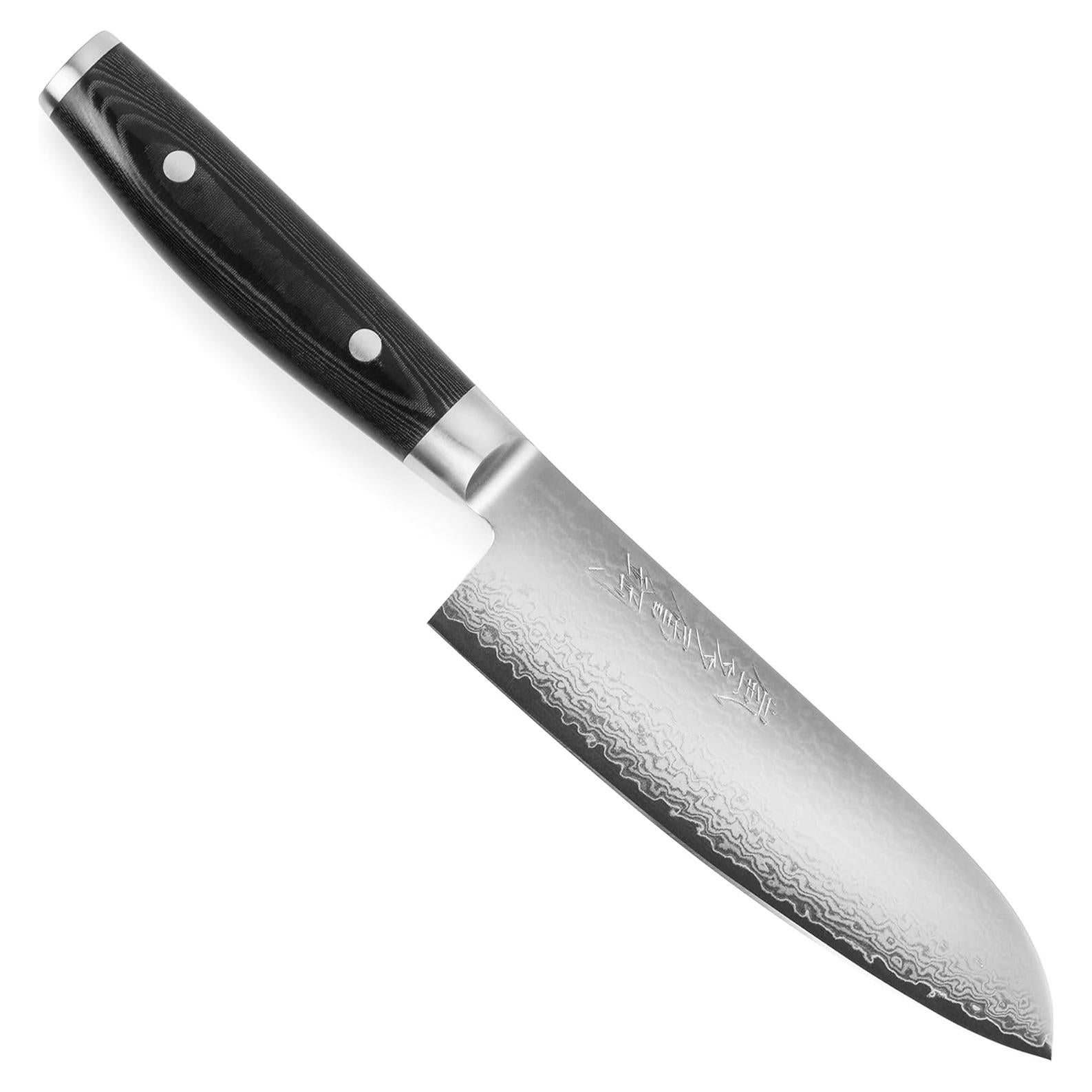 Cuchillo Santoku Yaxell Ran Plus 16.5 cm 69 Capas Damasco