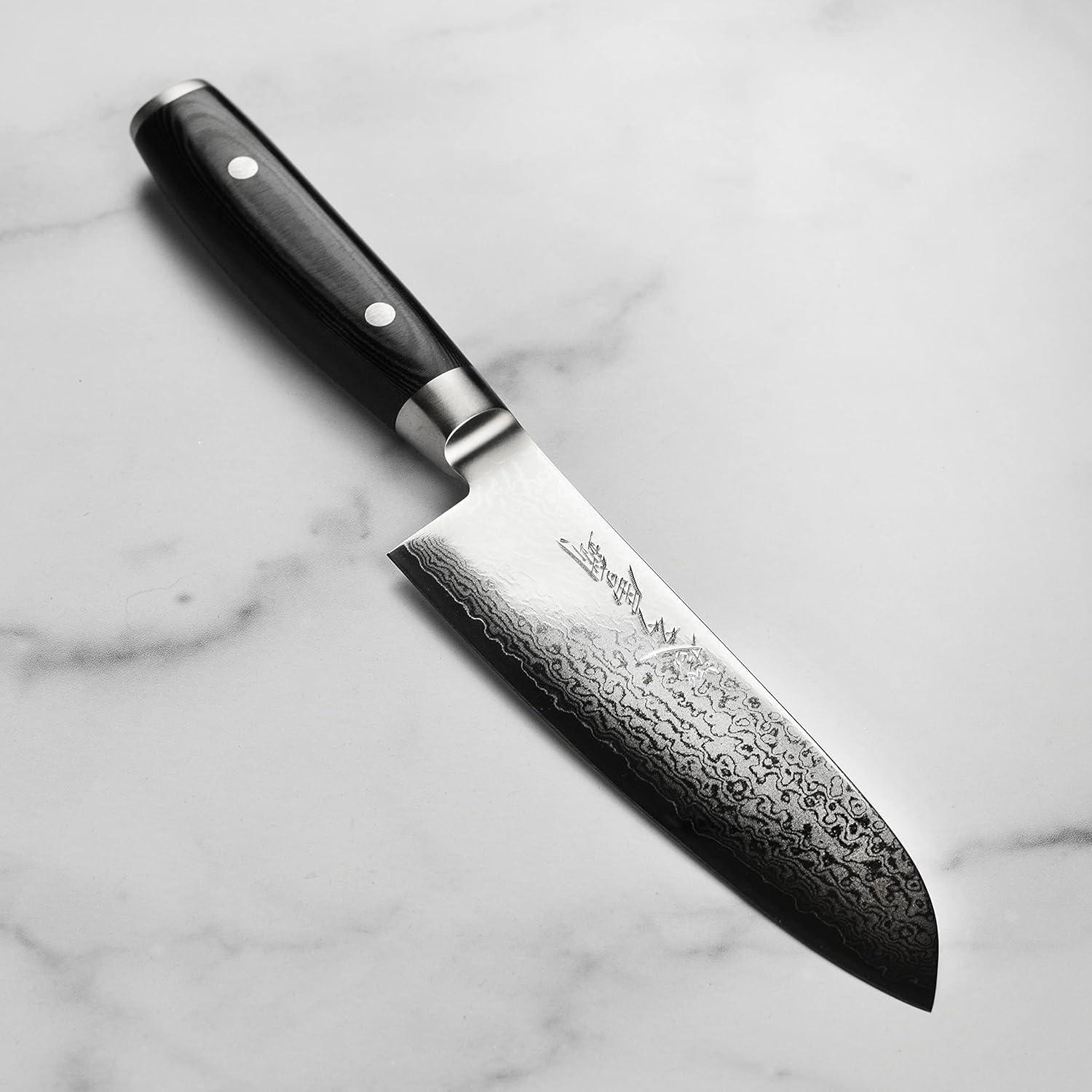 Cuchillo Santoku Yaxell Ran Plus 16.5 cm 69 Capas Damasco