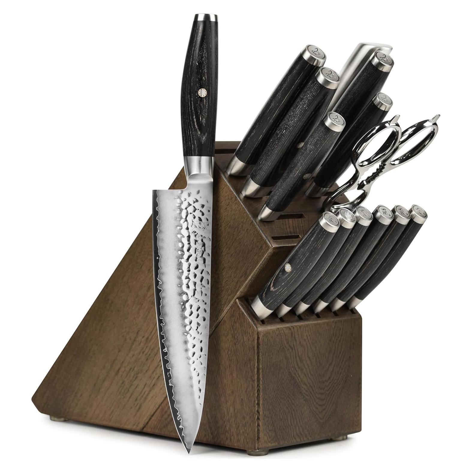 Juego de cuchillos Yaxell Ketu SG2 - 15 piezas - Hecho en Japón