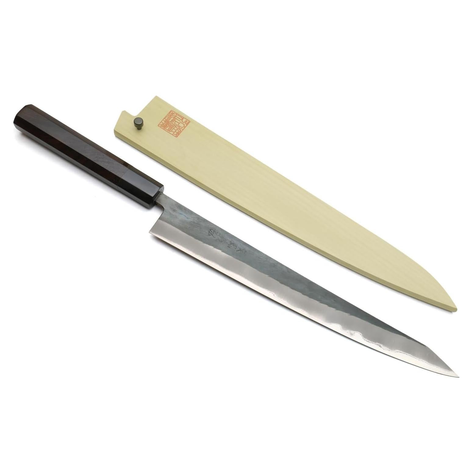 Cuchillo Slicer Kiritsuke Yoshihiro 270mm Acero Azul Forjado