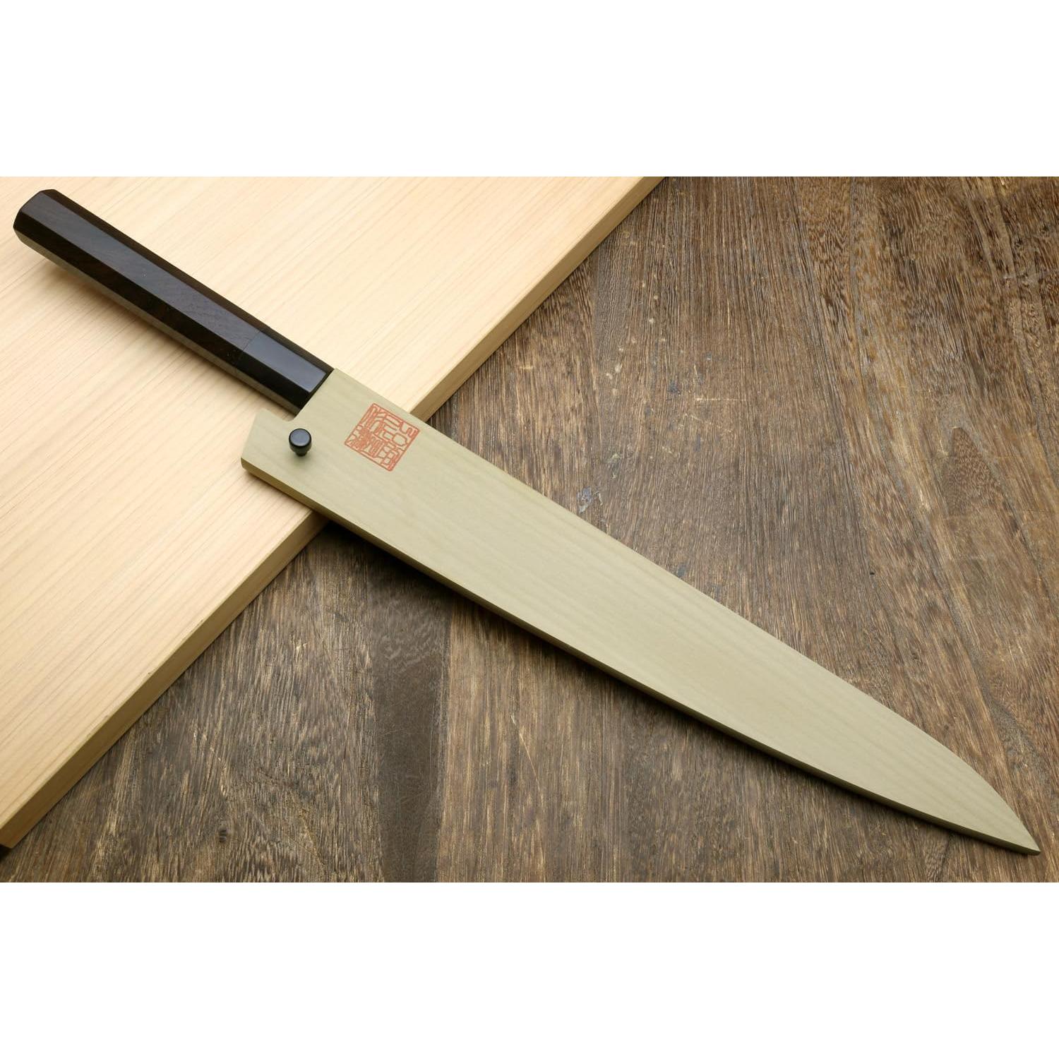 Cuchillo Slicer Kiritsuke Yoshihiro 270mm Acero Azul Forjado